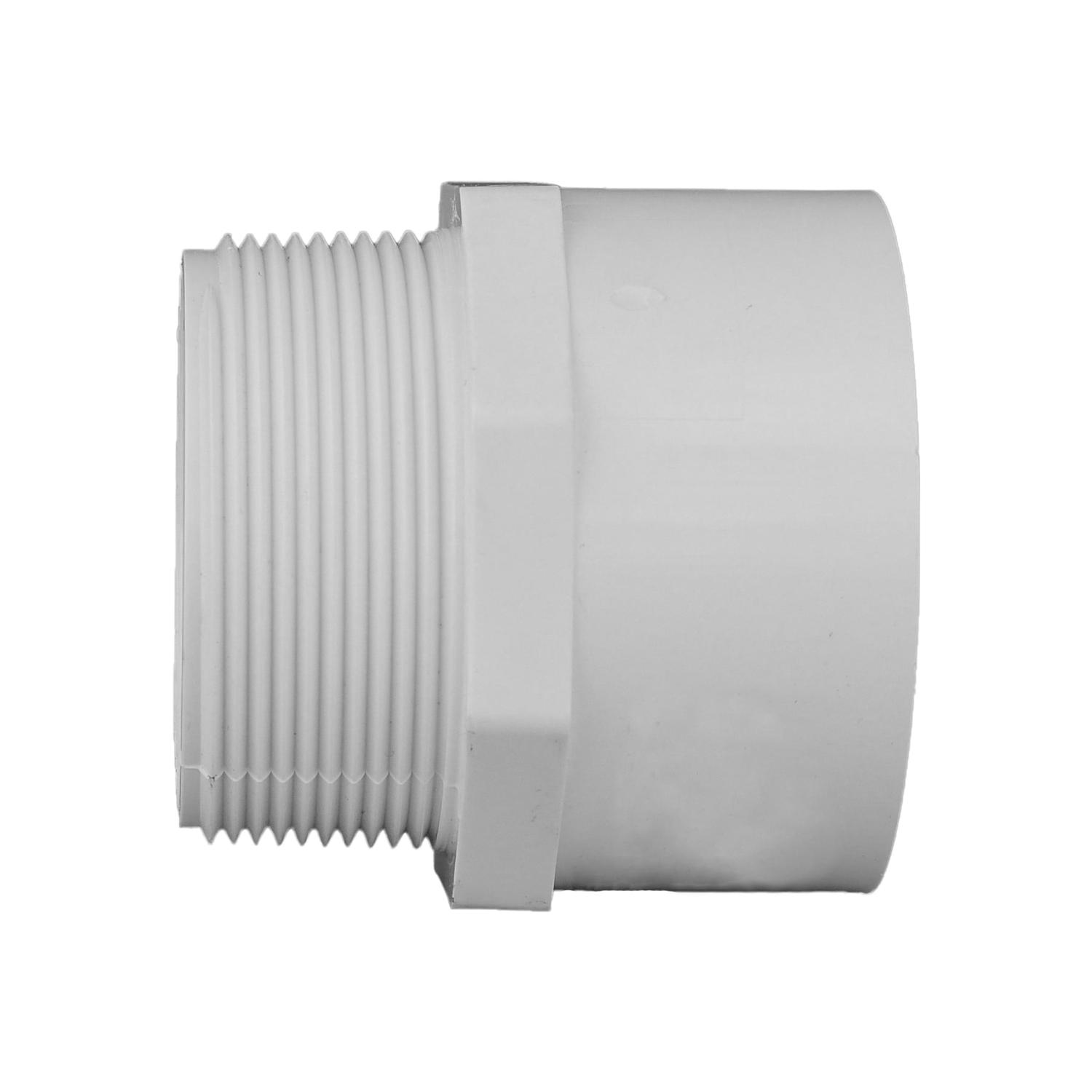 Charlotte Pipe Schedule 40 1/2 in. Slip X 1/2 in. D MPT PVC Pipe Adapter 10 pk