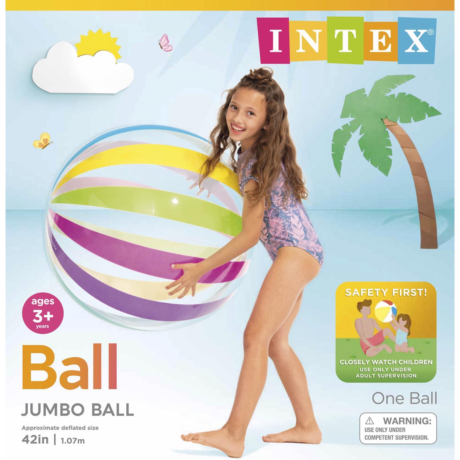 Intex Multicolored Vinyl Inflatable Jumbo Beach Ball
