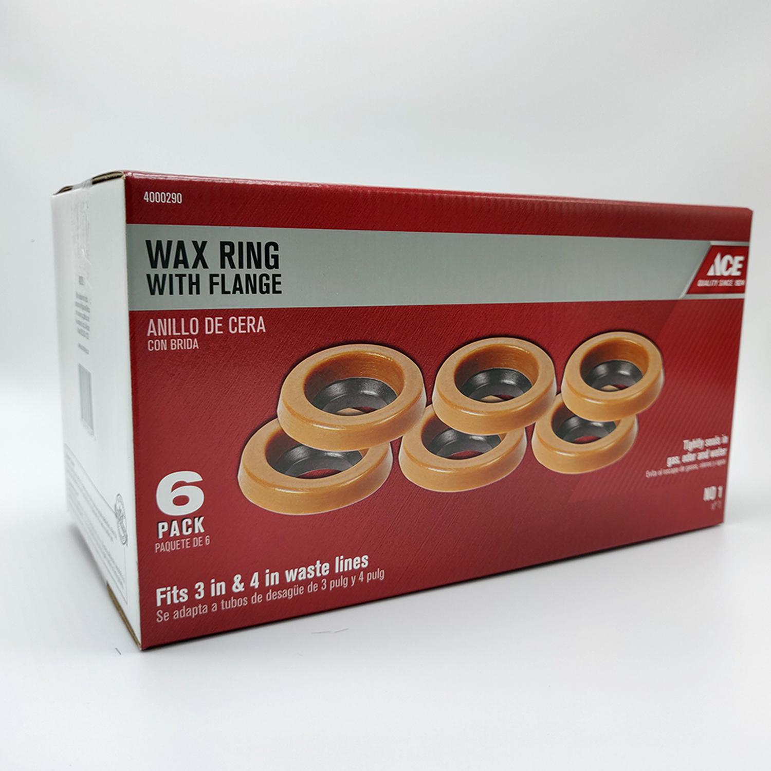 Ace Wax Ring with Flange For 3 in. and 4 in. Waste Lines
