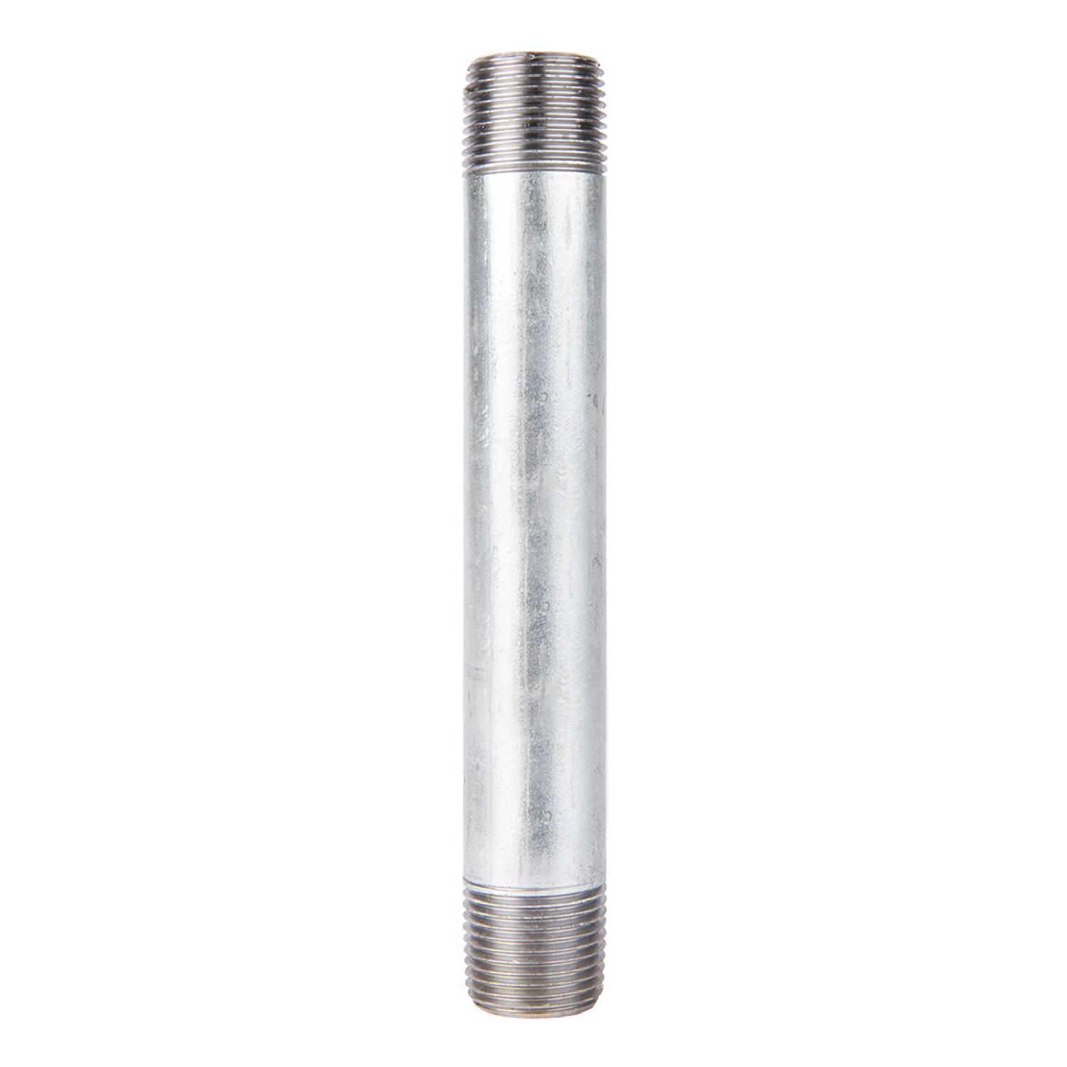 STZ Industries 1/2 in. MIP each X 1/2 in. D MIP Galvanized Steel 5-1/2 in. L Nipple