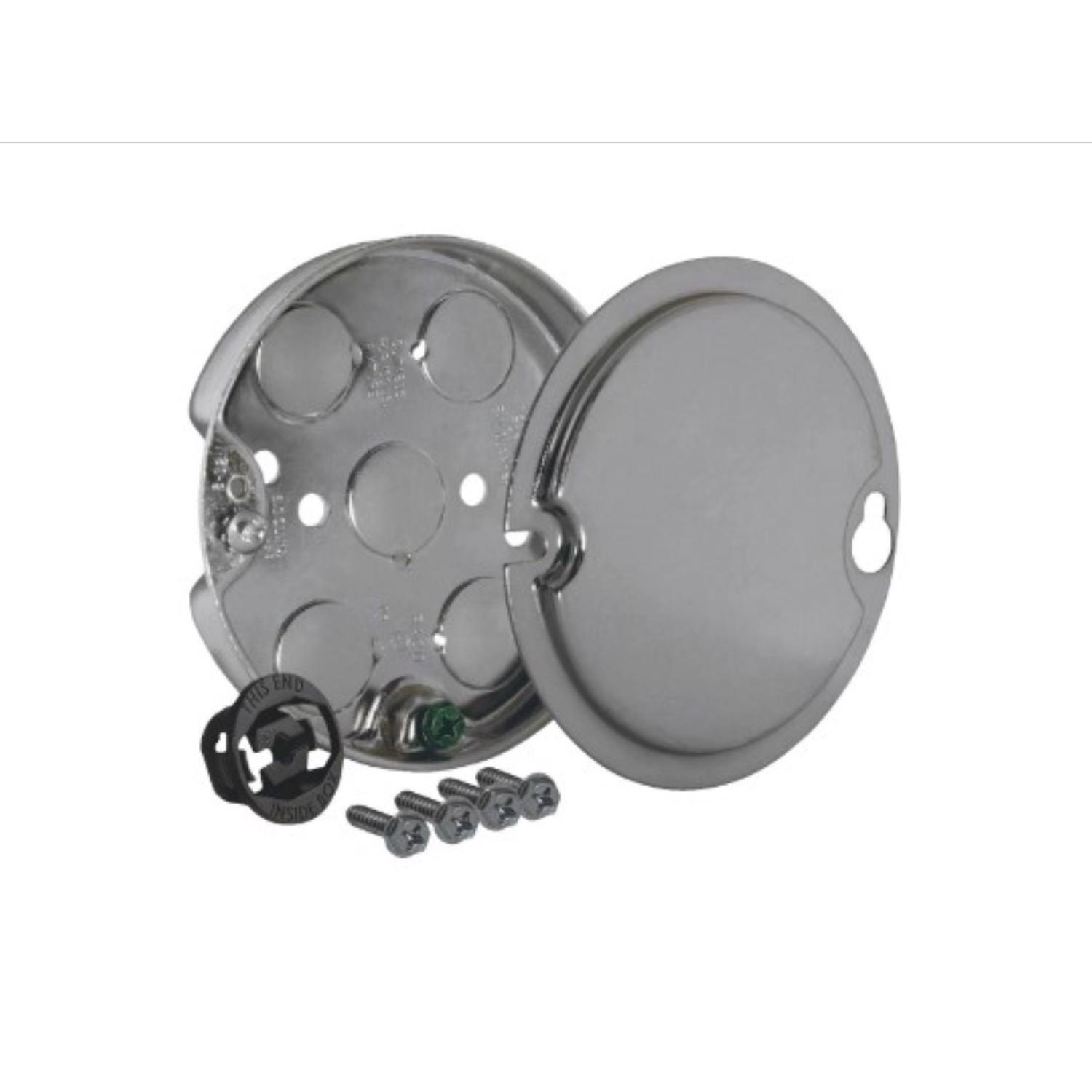 Southwire Old Work Round Steel Ceiling Box