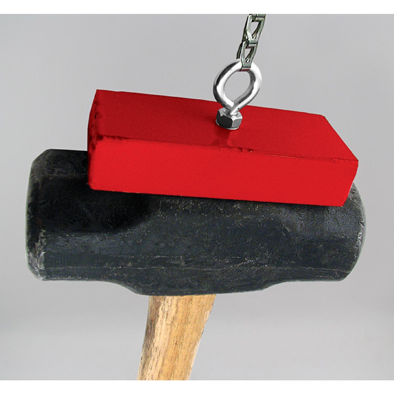 Magnet Source 5 in. L X 2 in. W Red Retrieving Magnet 150 lb. pull 1 pc