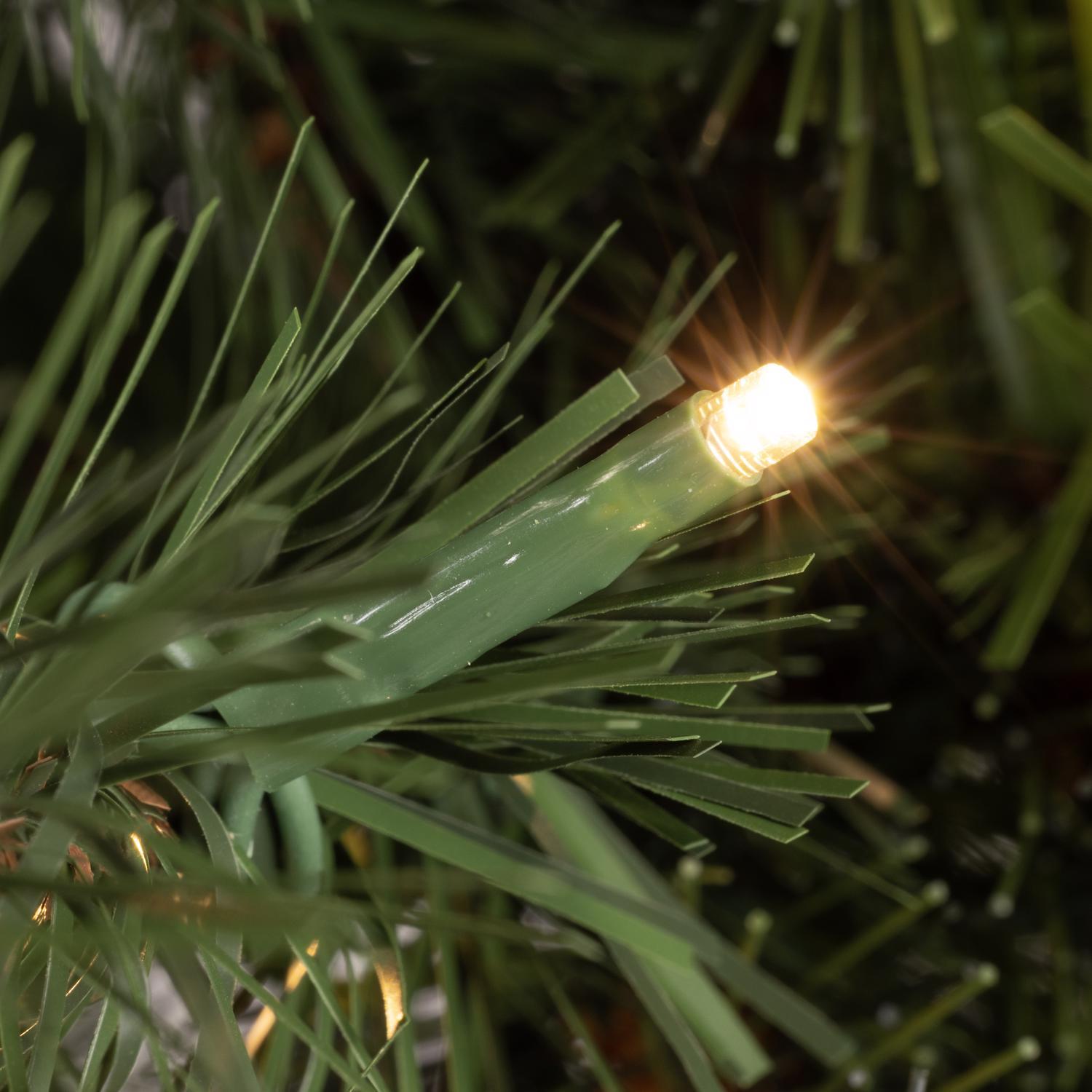 Holiday Bright Lights 1-2 Tree 7-1/2 ft. Full LED 450 ct Highland Green Spruce Color Changing Christ