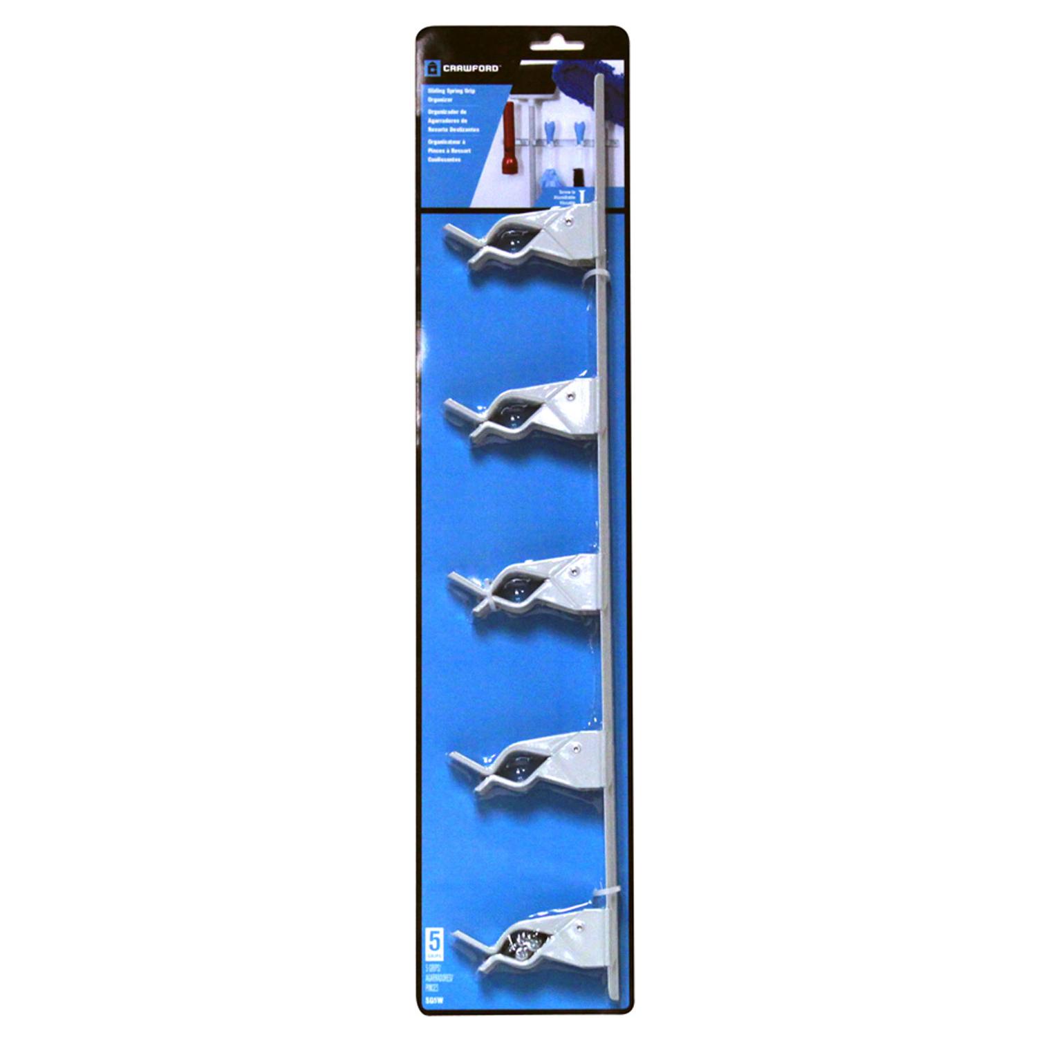 Crawford White Steel Hanger Holder 5 lb. cap. 1 pk