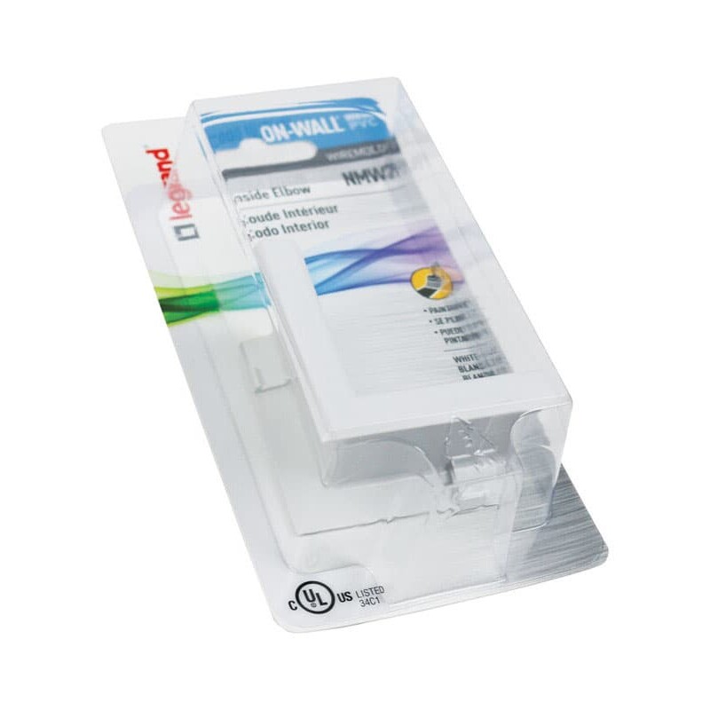 Legrand On-Wall 2 in. L Inside Elbow 1 pk