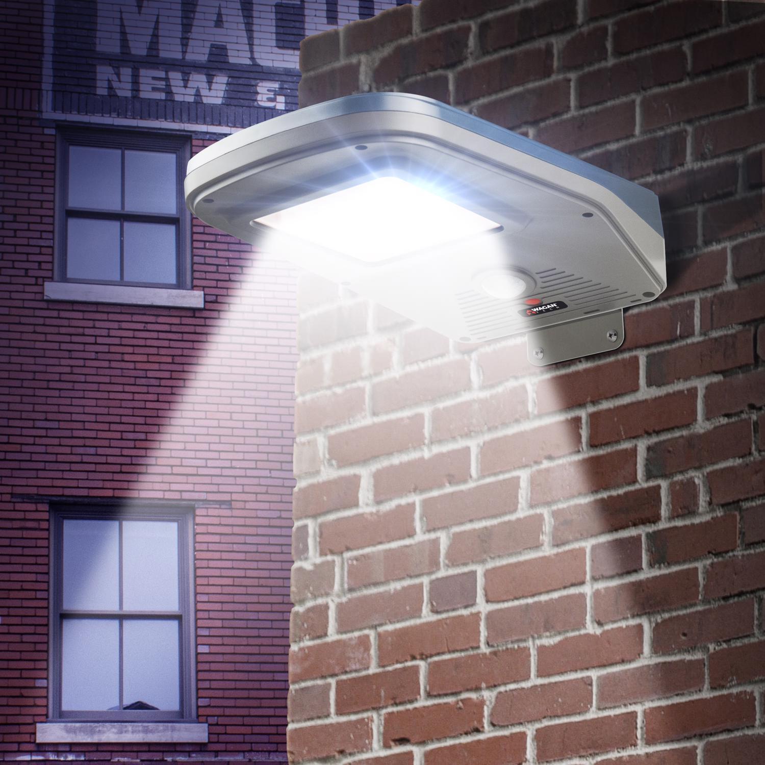 Wagan Tech Motion-Sensing Solar Powered LED Blue/Gray Security Light