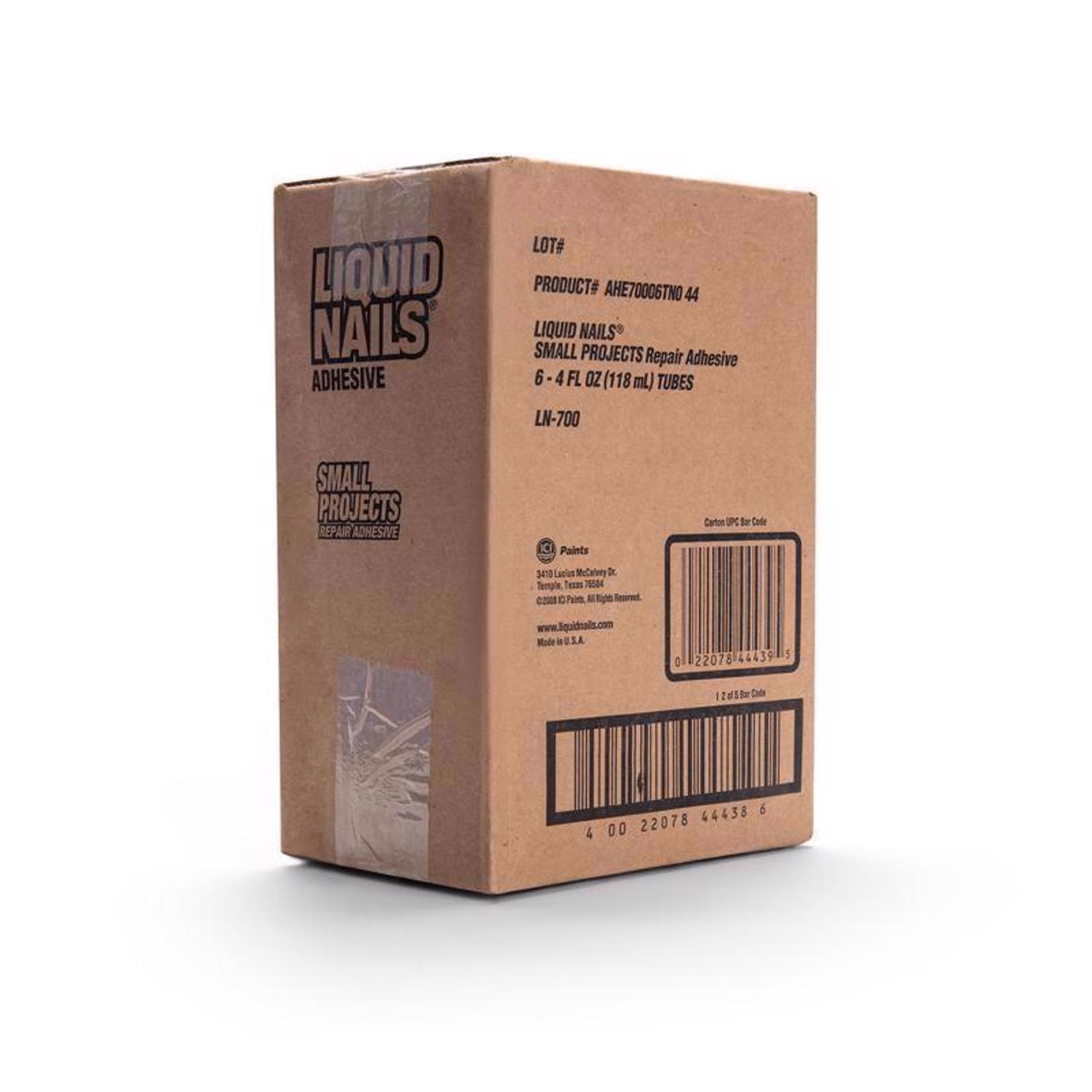 Liquid Nails Small Projects High Strength Latex White Adhesive 4 oz