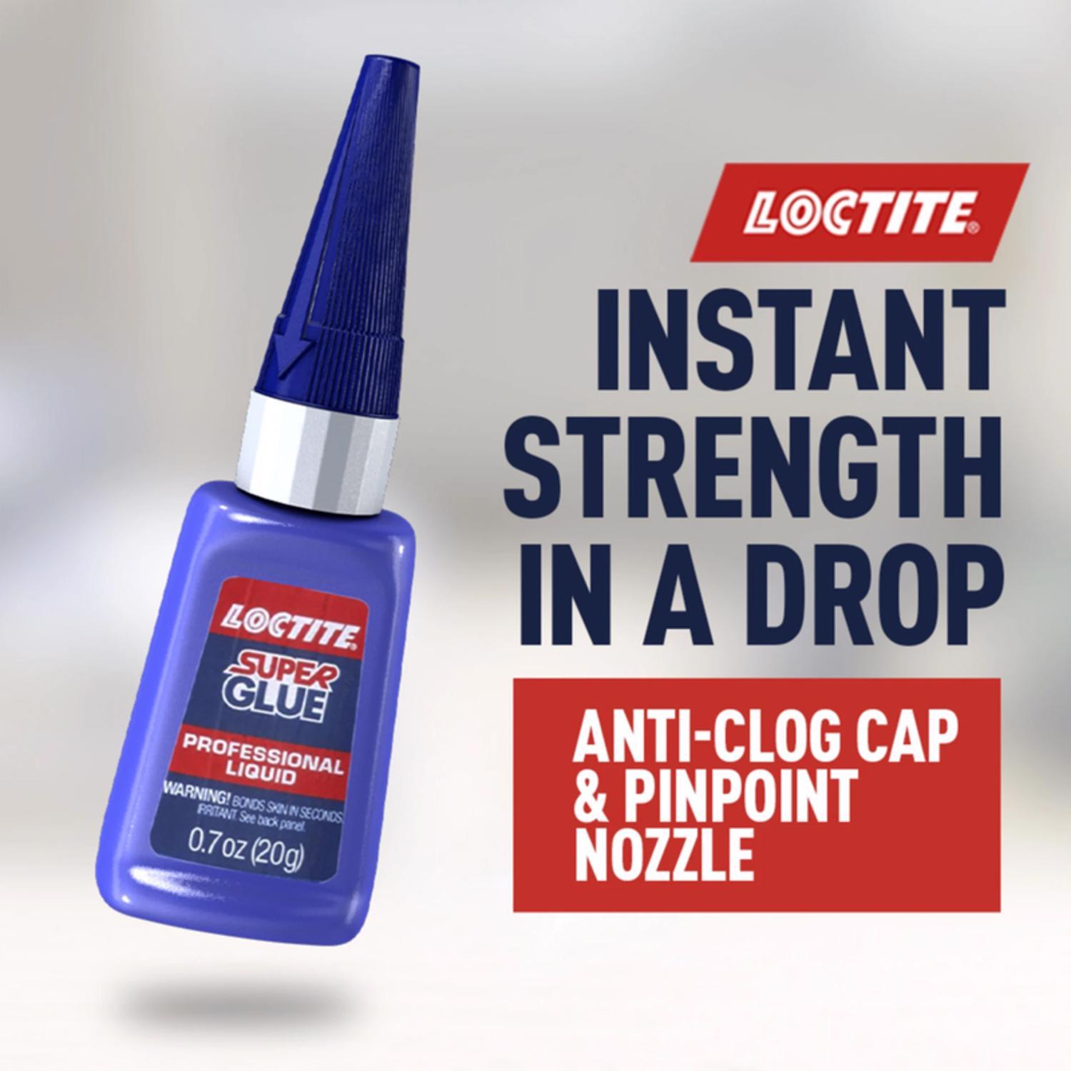 Loctite Professional High Strength Glue Clear Super Glue 0.71 oz