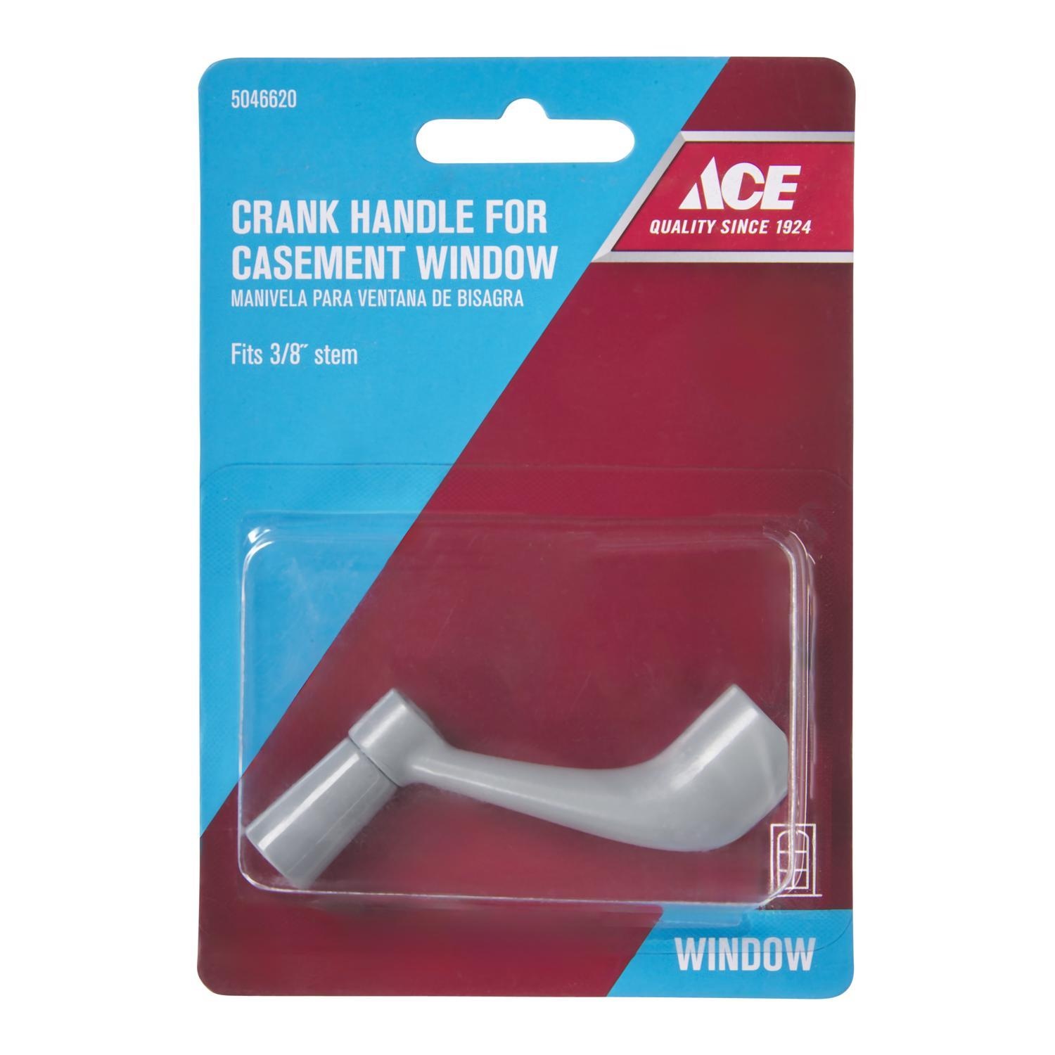 Ace Silver Metal Single-Arm Casement Window Crank For Universal