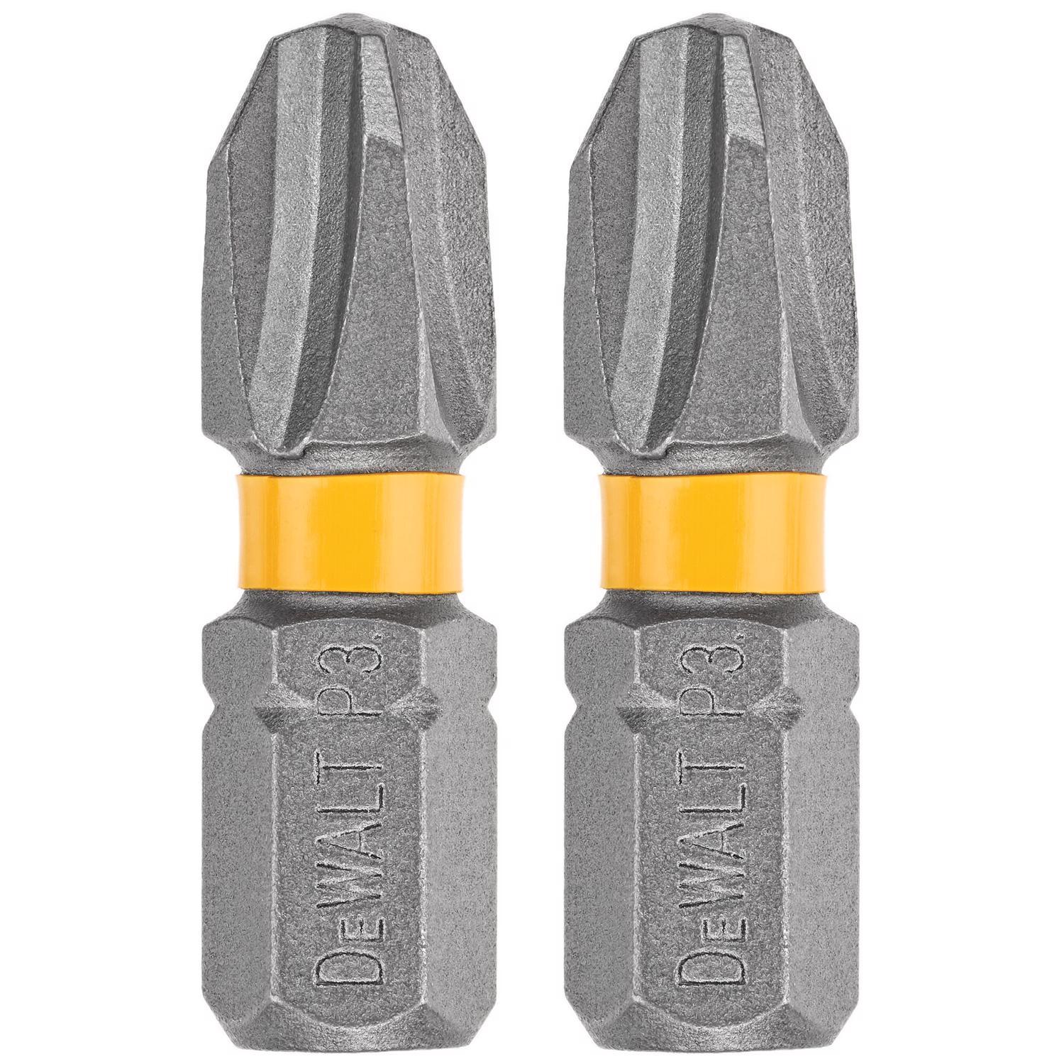 DEWALT Max Fit Phillips #3 X 1 in. L Screwdriver Bit Set Steel 2 pk