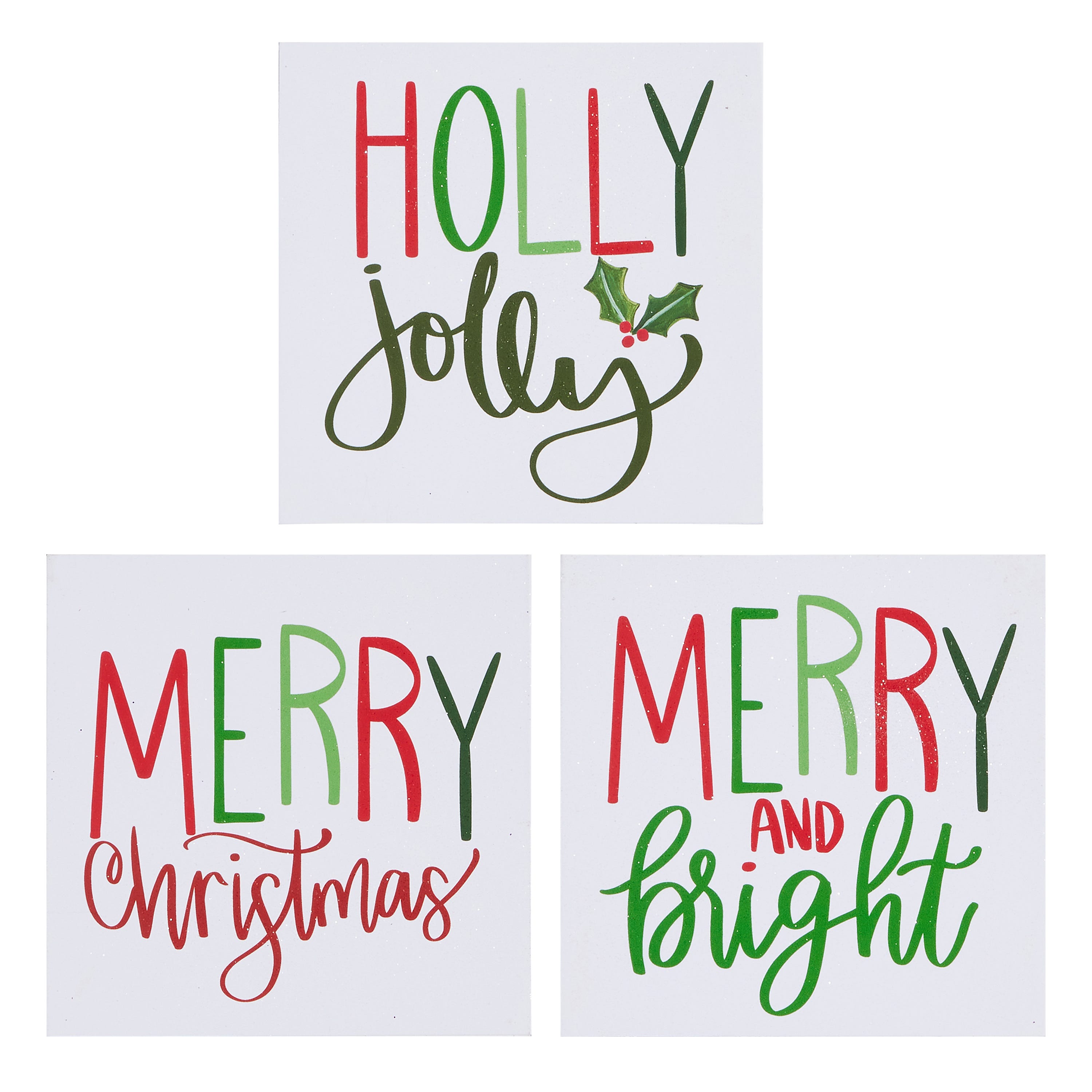 Raz Imports 5 in. Holiday Block