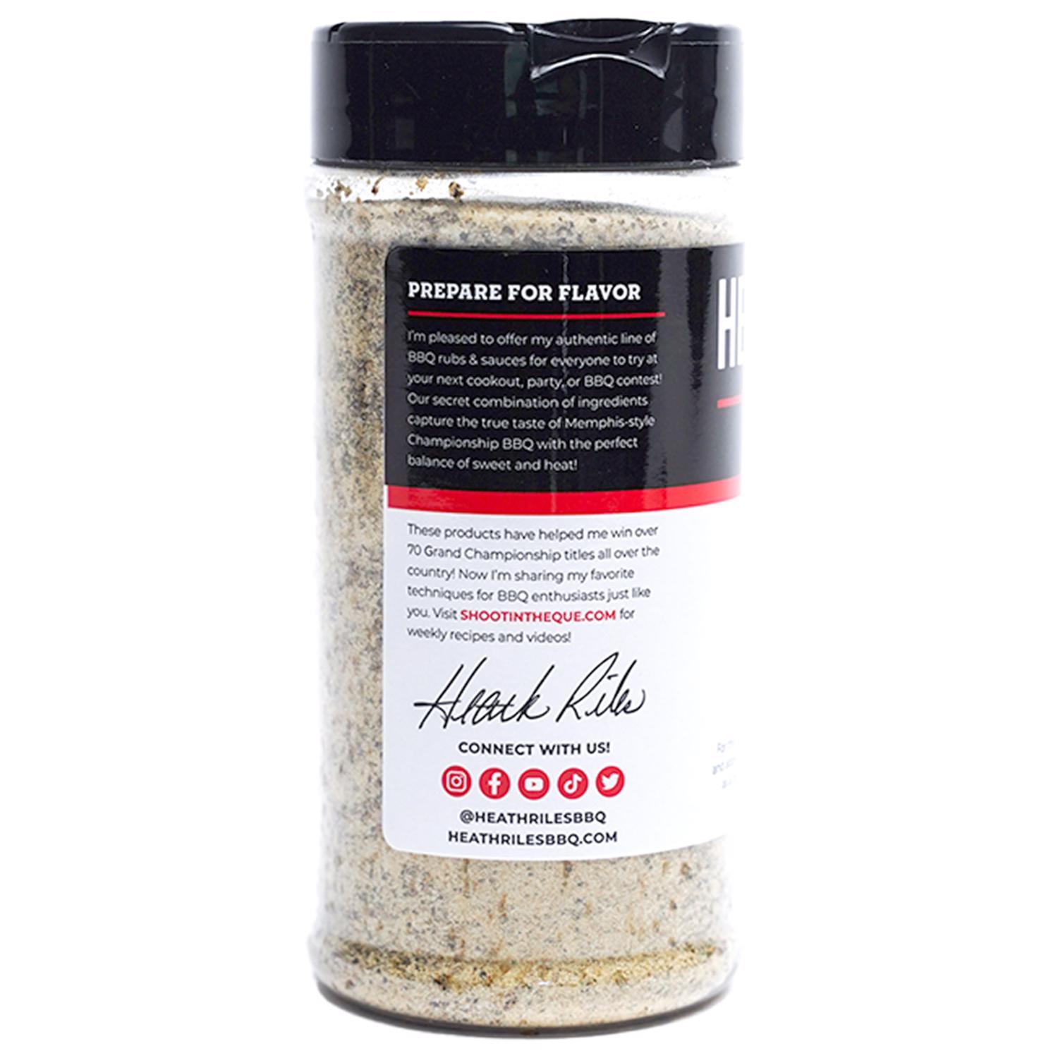 Heath Riles BBQ Garlic Jalapeno BBQ Rub 12 oz