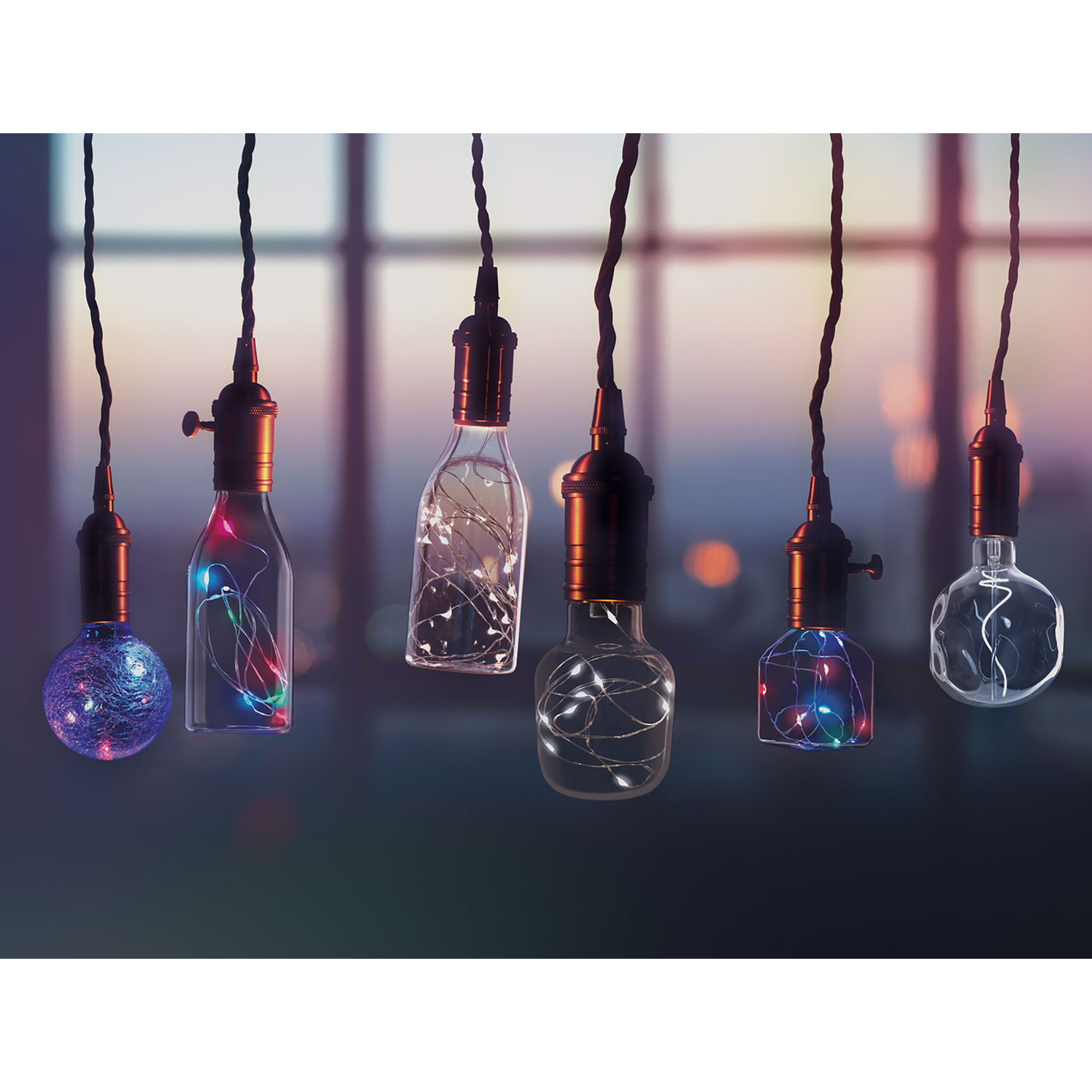 Feit Electric Fairy G25 E26 (Medium) LED Bulb Multi-Colored 1 pk