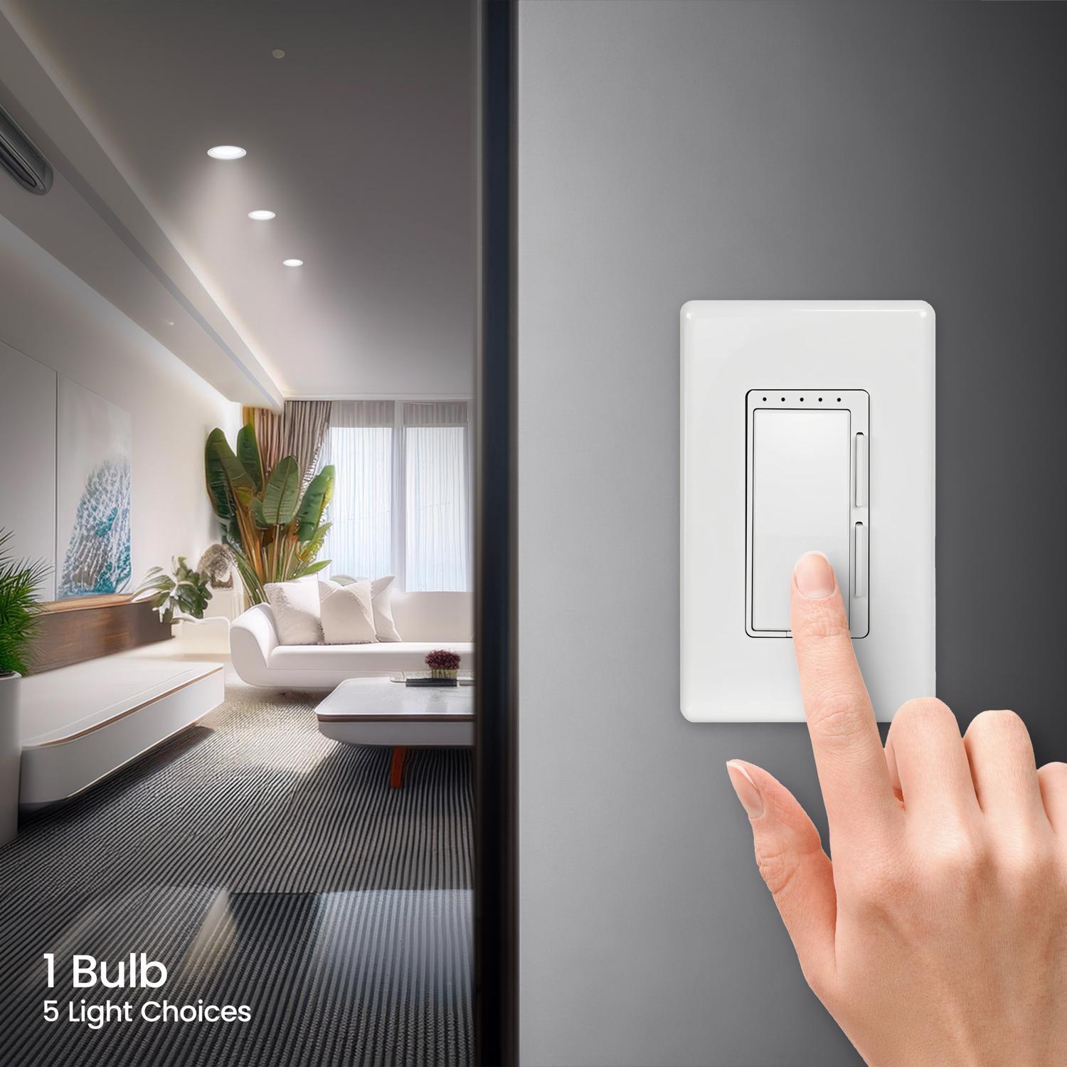 Feit R20 E26 (Medium) LED Bulb Adjustable White 45 Watt Equivalence 2 pk