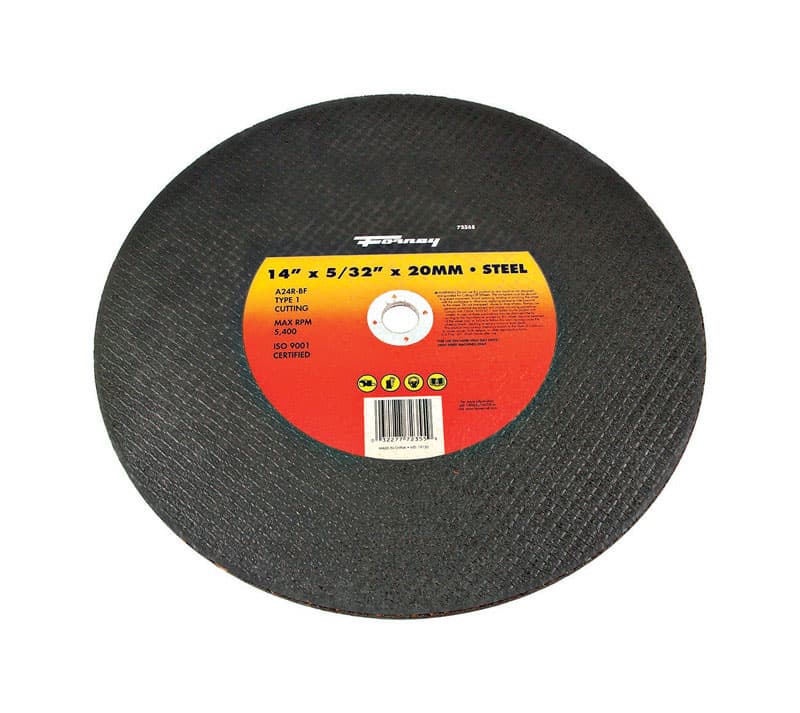 Forney 14 in. D X 20 mm Aluminum Oxide Metal Cutting Wheel 1 pc
