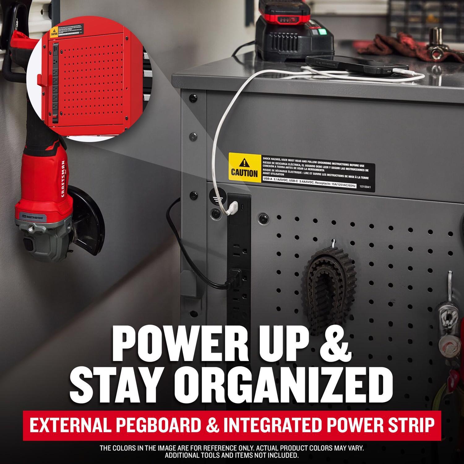 Craftsman 30 in. 5 drawer Metal Utility Cart Rolling Tool Cart 41.38 in. H X 22 in. D