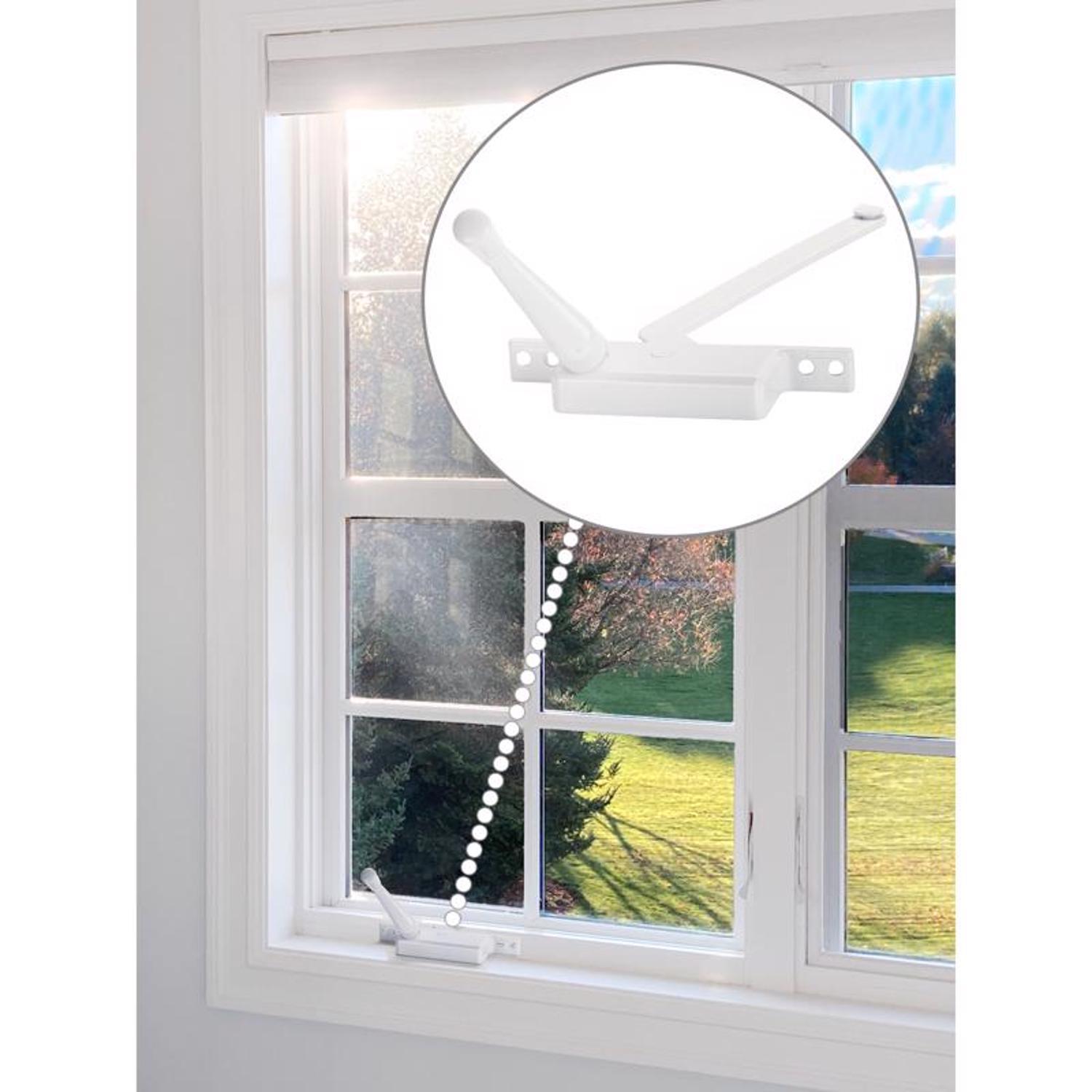 Ace White Steel Left Single-Arm Casement Window Operator For Jalousie