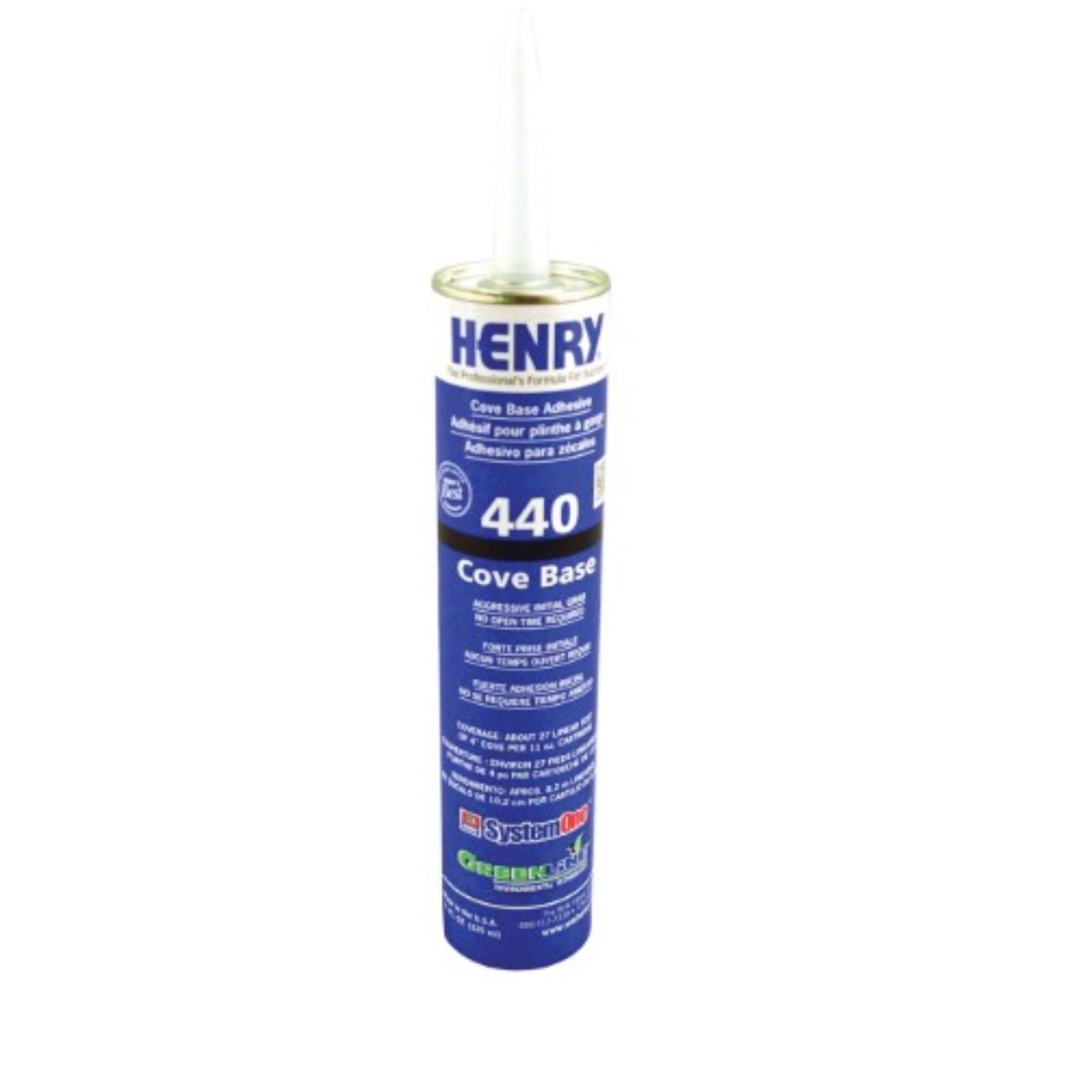 Henry 440 High Strength Beige Cove Base Adhesive 11 oz