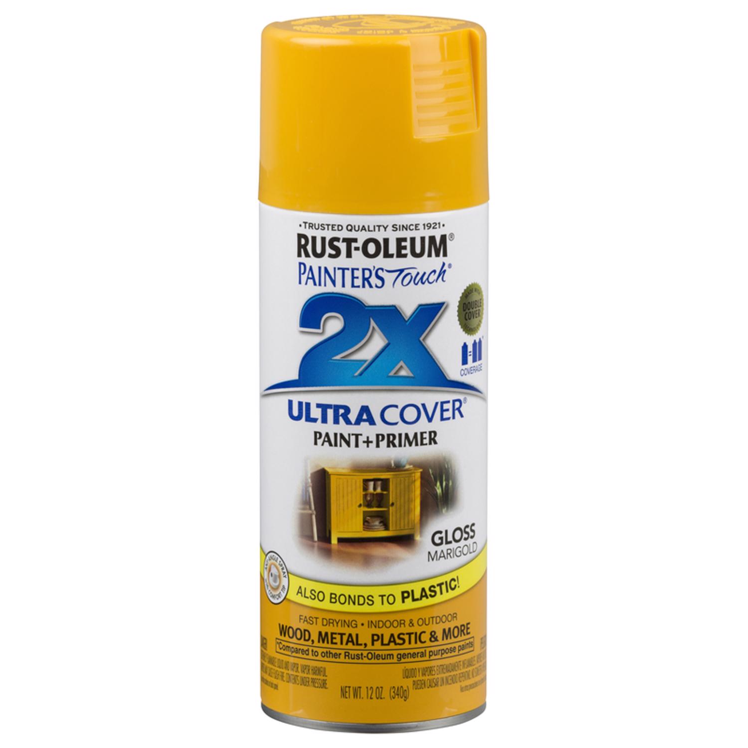 Rust-Oleum Painter's Touch 2X Ultra Cover Gloss Marigold Spray Paint 12 oz