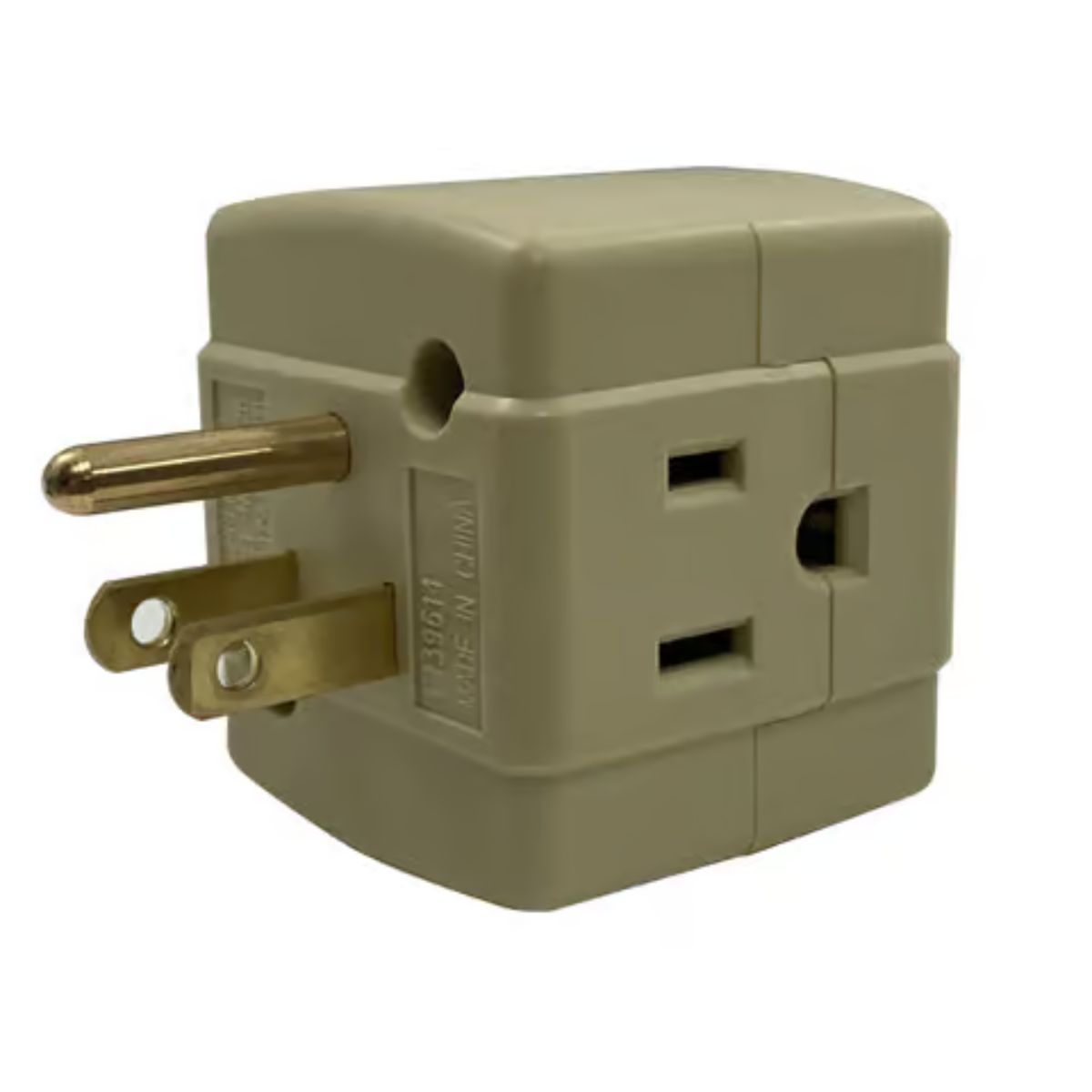 Ace Grounded 3 outlets Adapter 1 Pack