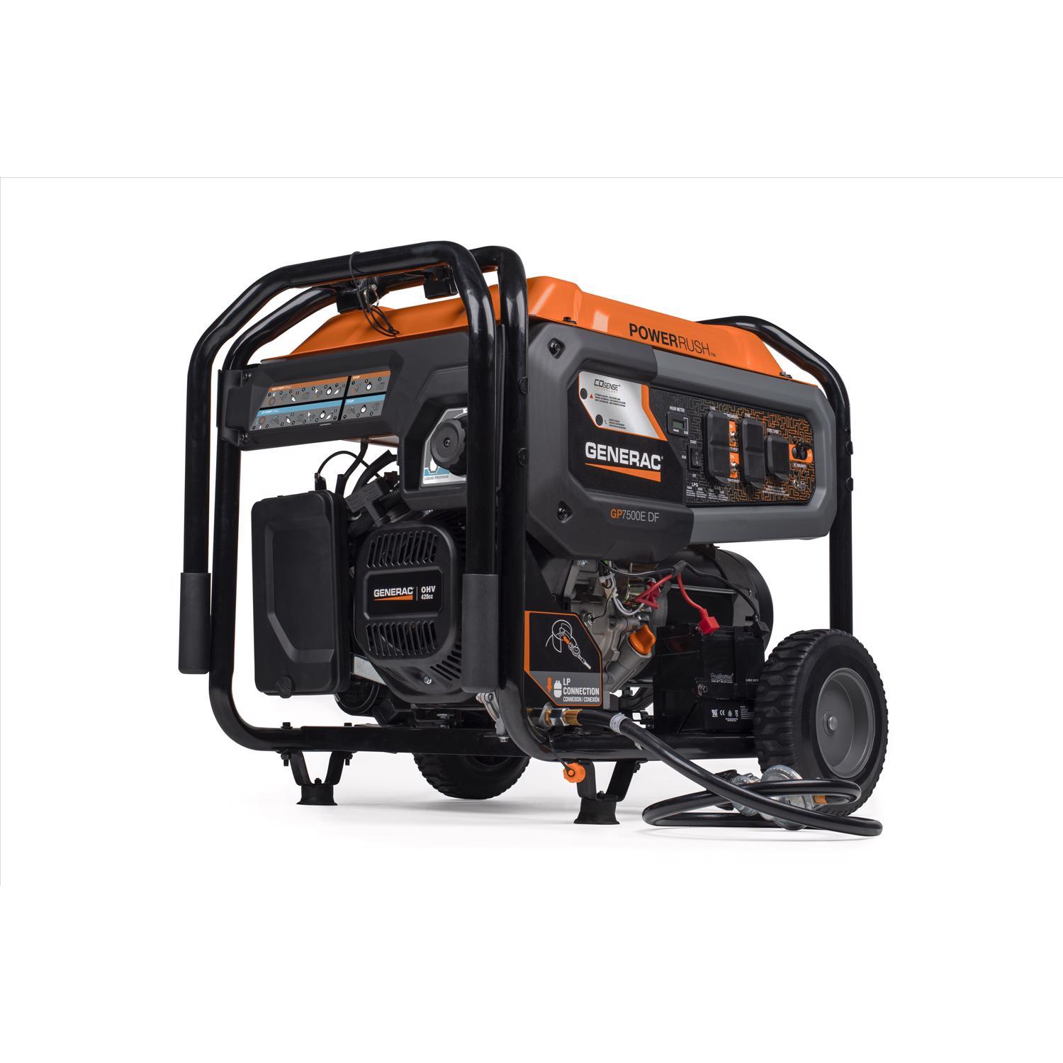 Generac GP 7500 W 120 V Gas/LP Portable Portable Generator 7500 W