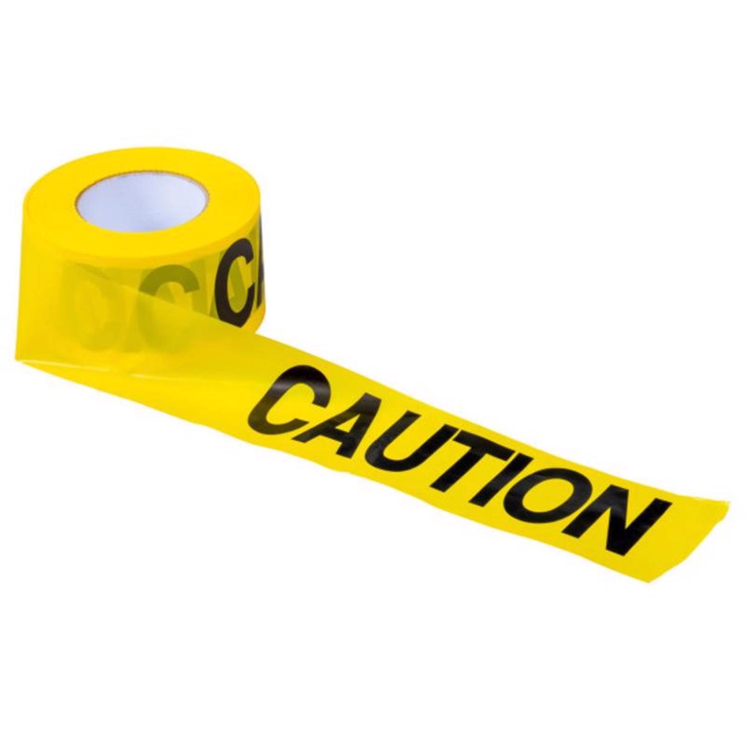 C.H. Hanson 1000 ft. L X 3 in. W Plastic Caution Barricade Tape Yellow