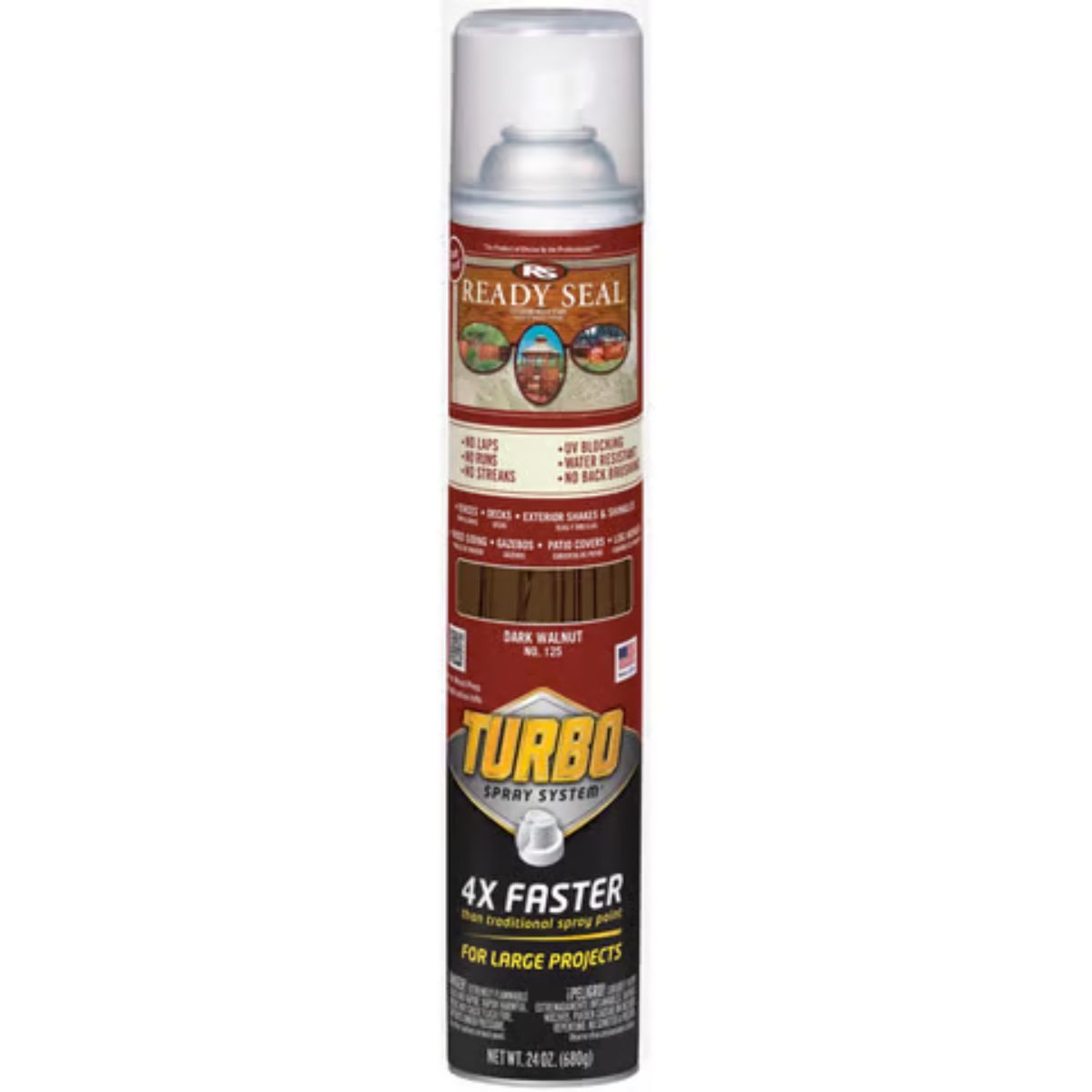 Ready Seal Turbo Spray Dark Walnut Wood Stain 24 oz.