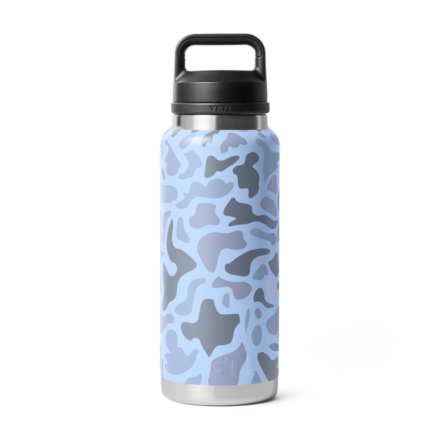 YETI Rambler 36 oz. Blue Camo BPA Free Bottle with Chug Cap