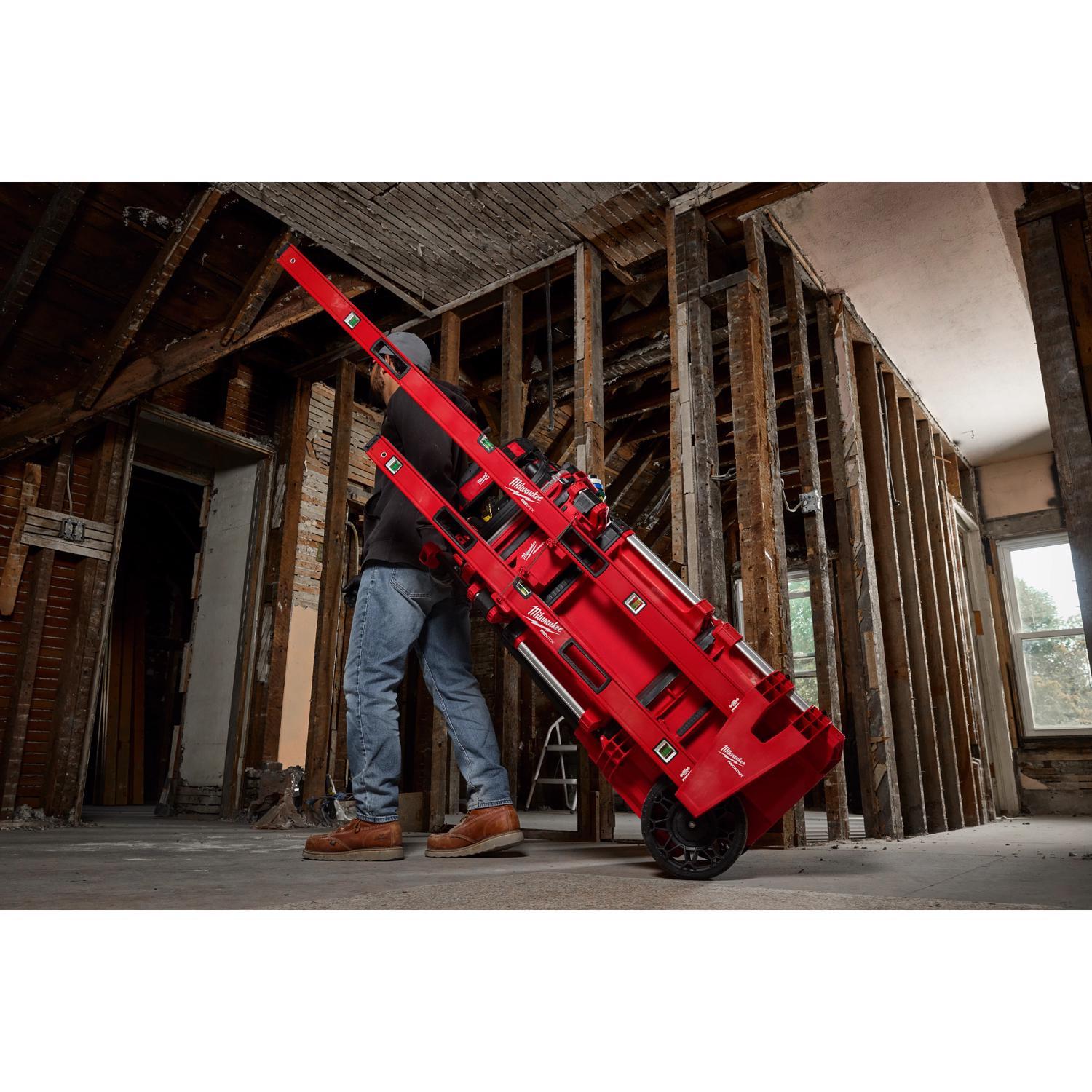 Milwaukee Packout Tool Box Attachment Long Tool Holder Tool Rack Black/Red