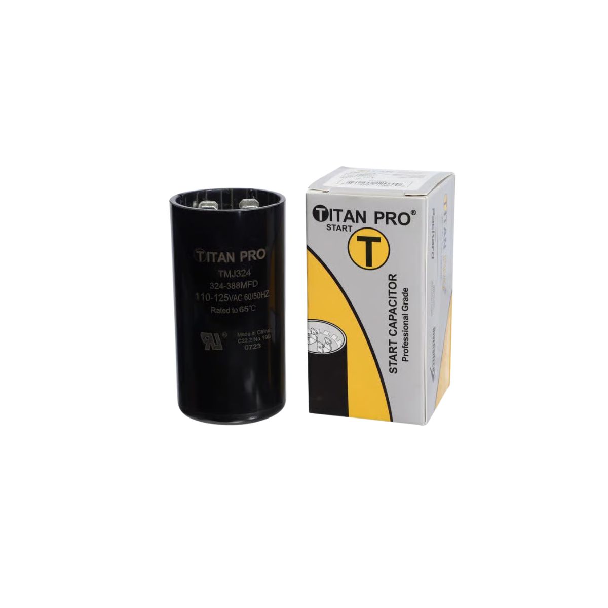 Titan Pro 324-388 MFD 125 V Round Start Capacitor