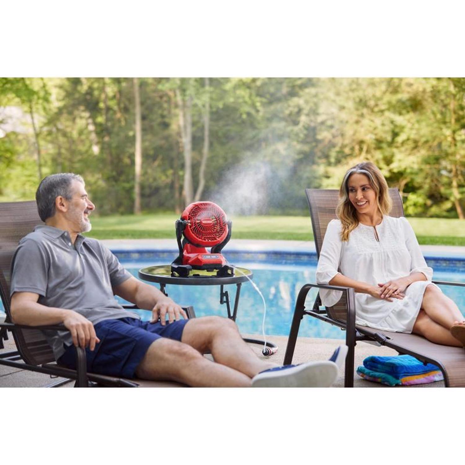 Craftsman V20 10 in. H 3 speed Misting Fan TOOL ONLY