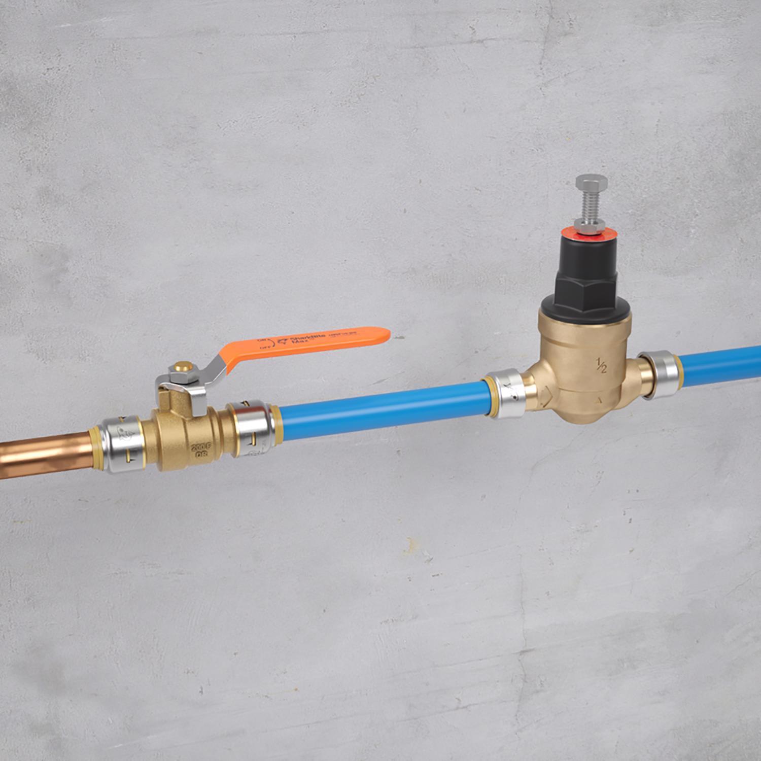 SharkBite 1/2 in. Brass Push Fit Ball Valve