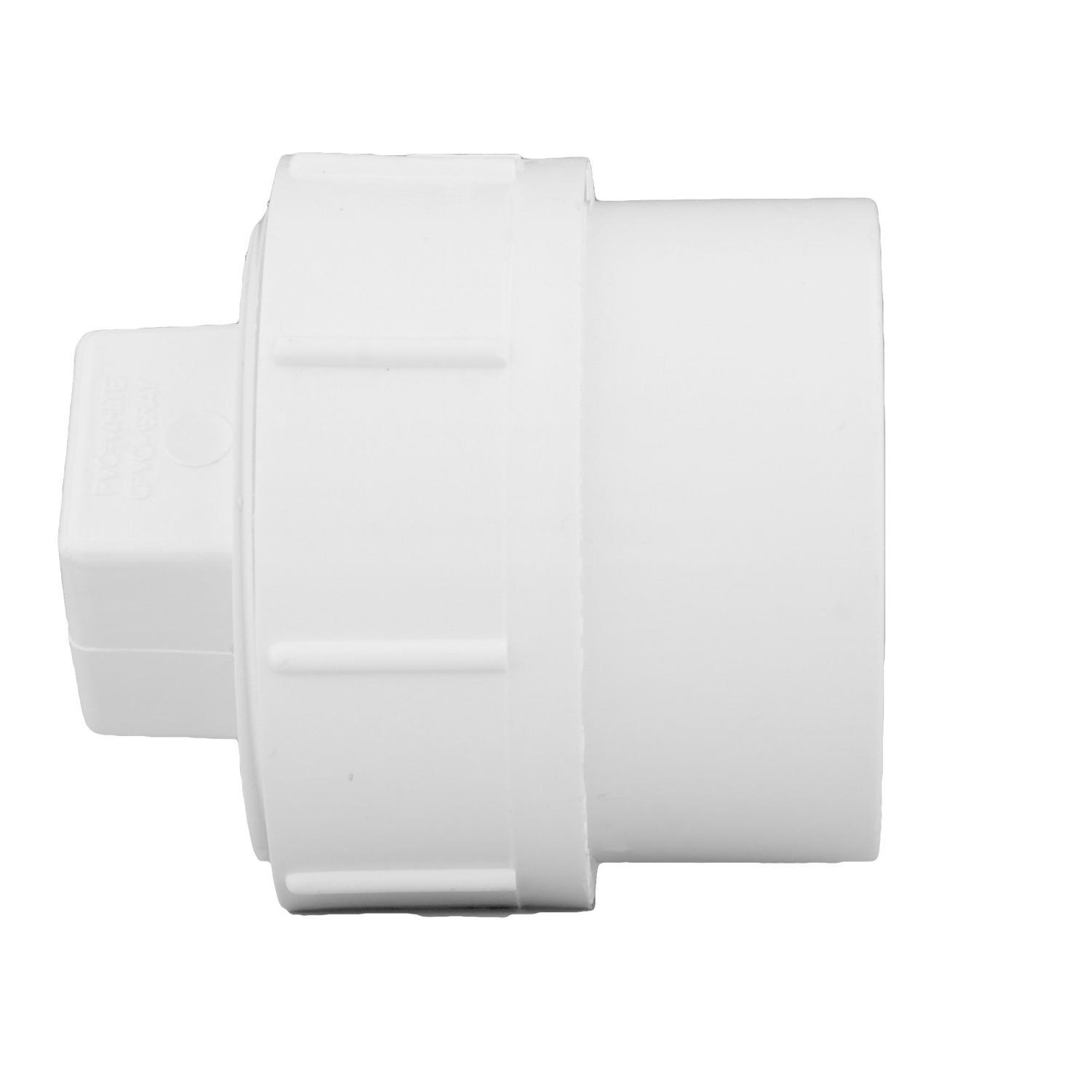 Charlotte Pipe Schedule 40 1-1/2 in. Spigot X 1-1/2 in. D FPT PVC Cleanout Adapter 1 pk