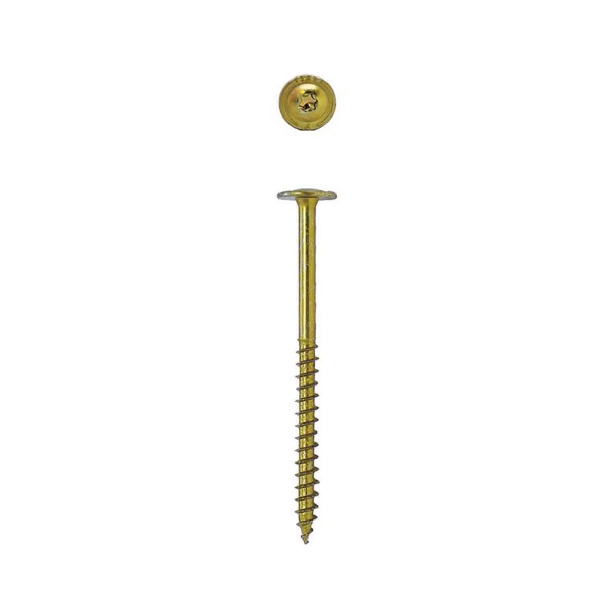 SPAX PowerLags 1/4 in. x 4 in. L Star Yellow Zinc Steel Lag Screw 12 Pack