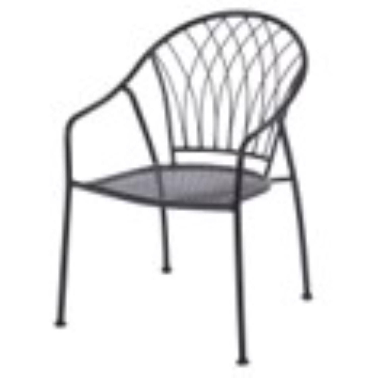 Living Accents Winston Black Steel Frame Stackable Chair