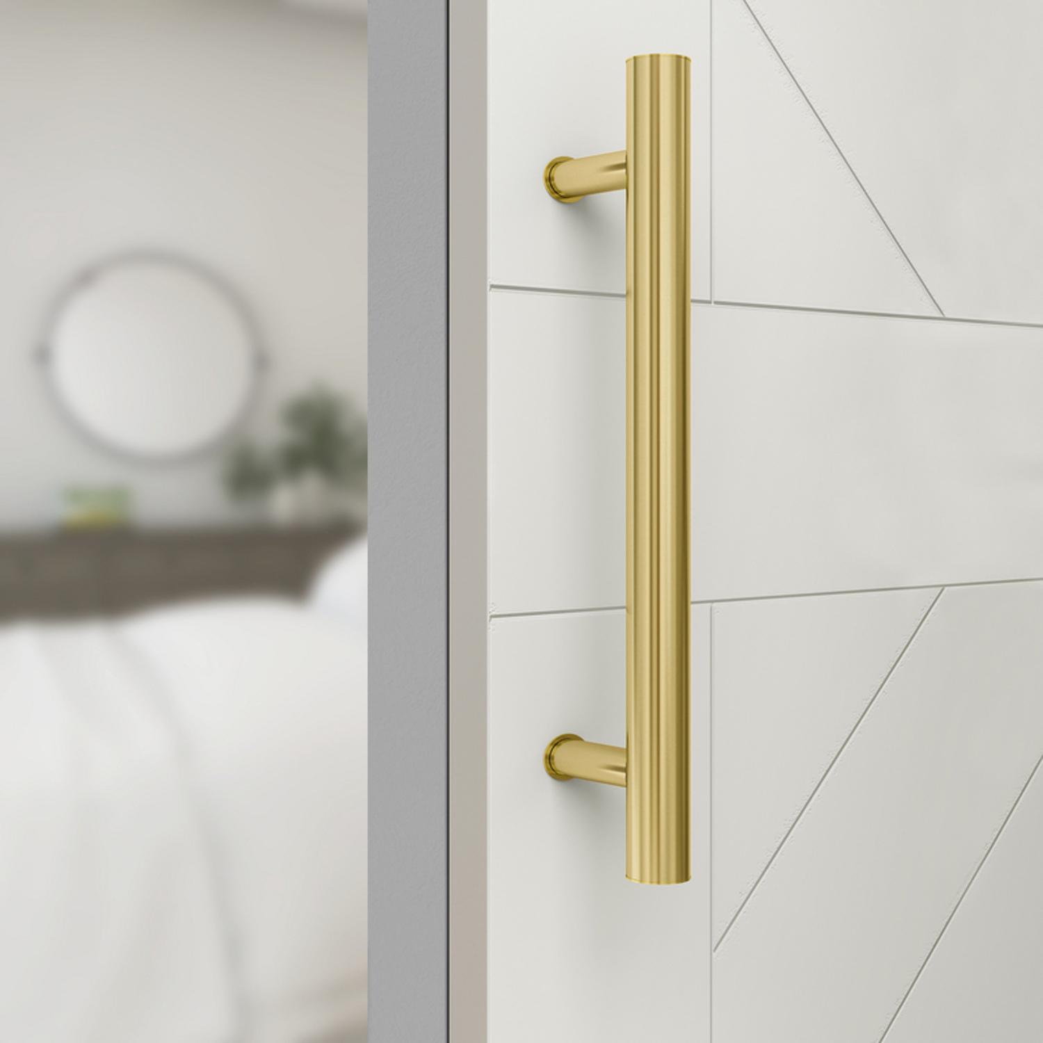 National Hardware Madison Brushed Gold Steel Pull Handle 1 pc