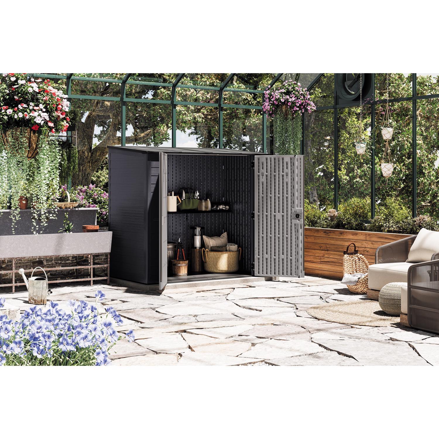 Suncast 7 ft. x 4 ft. Resin Standard Storage Shed with Floor Kit