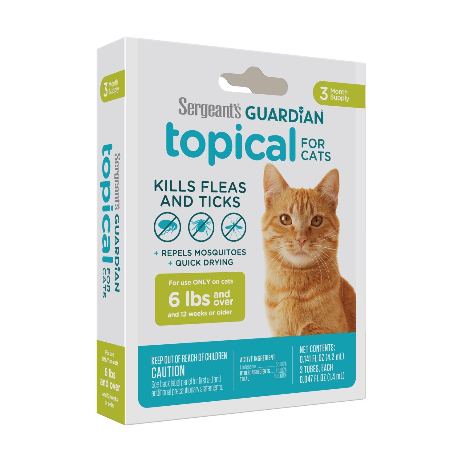Sergeant's Guardian Liquid Cat Flea and Tick Killer 0.14 oz