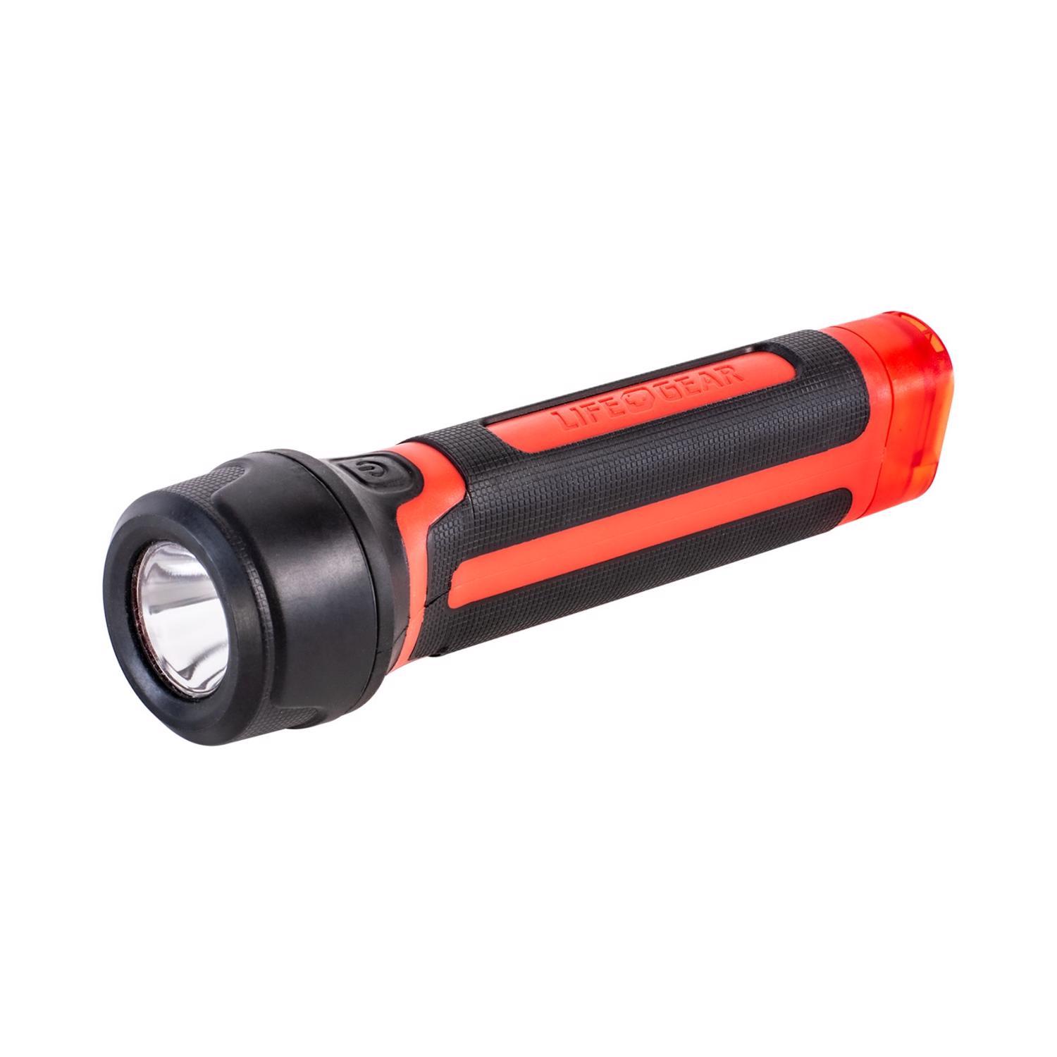 Life+Gear 200 lm Black/Red LED Signal Light AA Battery