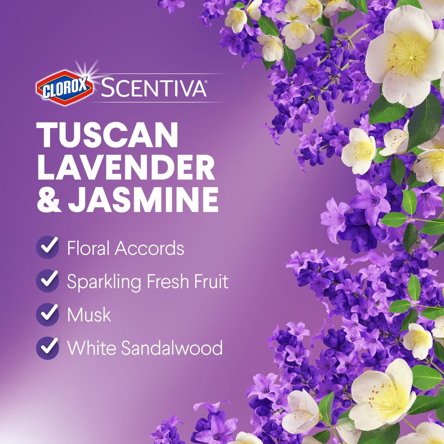 Clorox Scentiva Jasmine/Lavender Scent Deodorizing Multi-Purpose Cleaner Liquid 32 oz