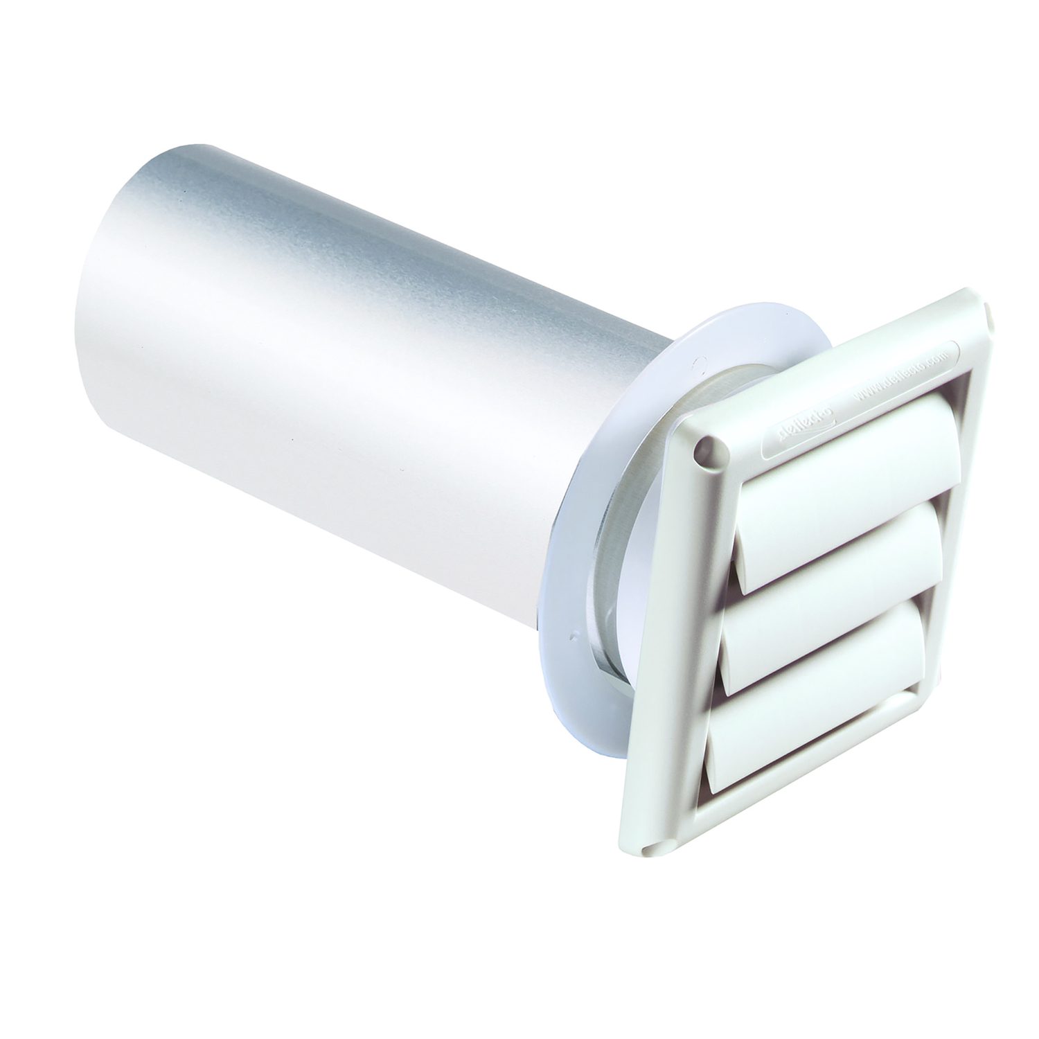 Ace 4 in. W X 6 in. L White Plastic Dryer Vent Hood