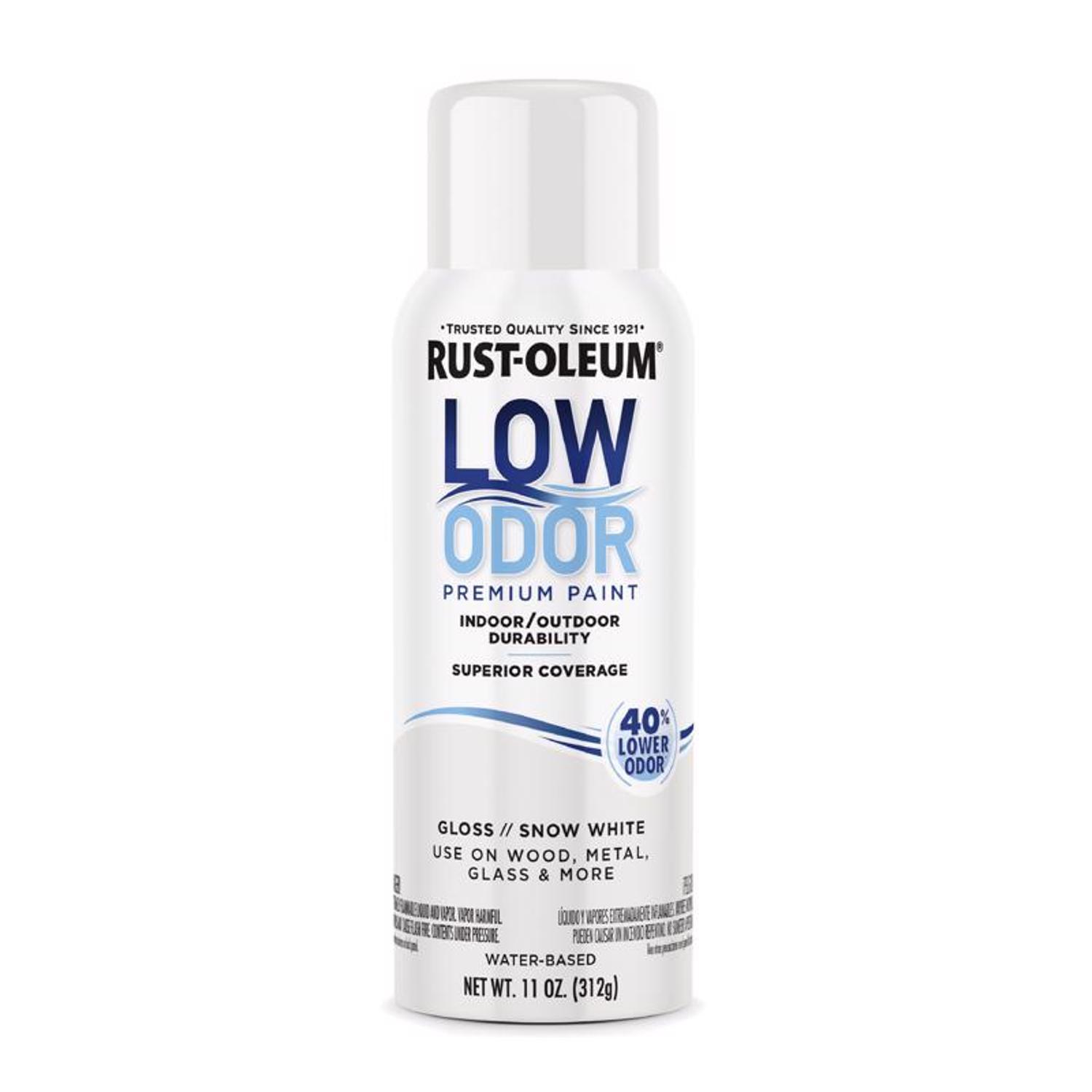 Rust-Oleum Low Odor Gloss Snow White Spray Paint 11 oz.