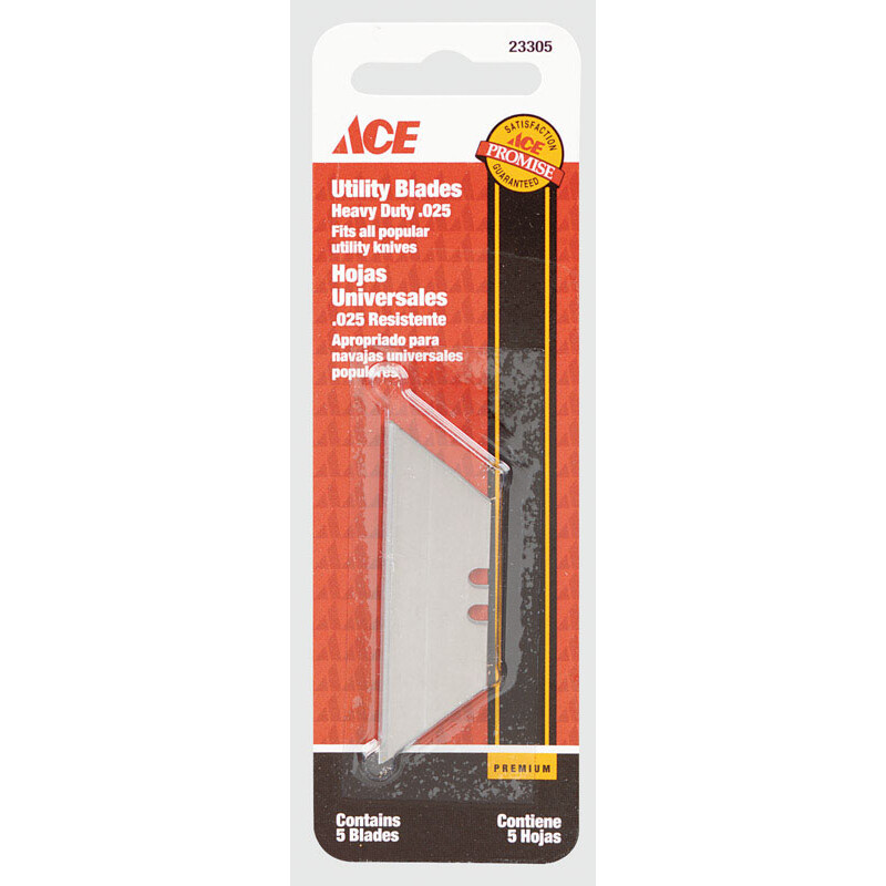 Ace Carbon Steel Heavy Duty Replacement Blade 5 pk