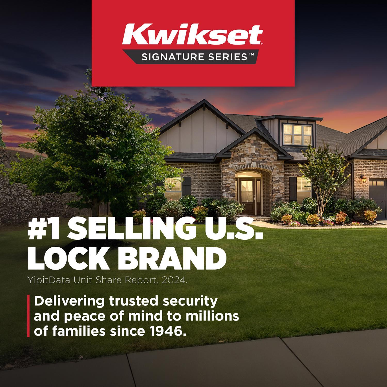 Kwikset SmartKey Juno Venetian Bronze Deadbolt and Entry Door Knob KW1 1-3/4 in.
