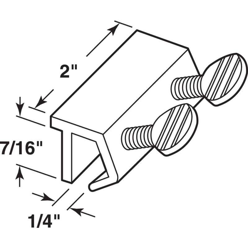 Prime-Line Aluminum Indoor and Outdoor Thumb Patio Lock