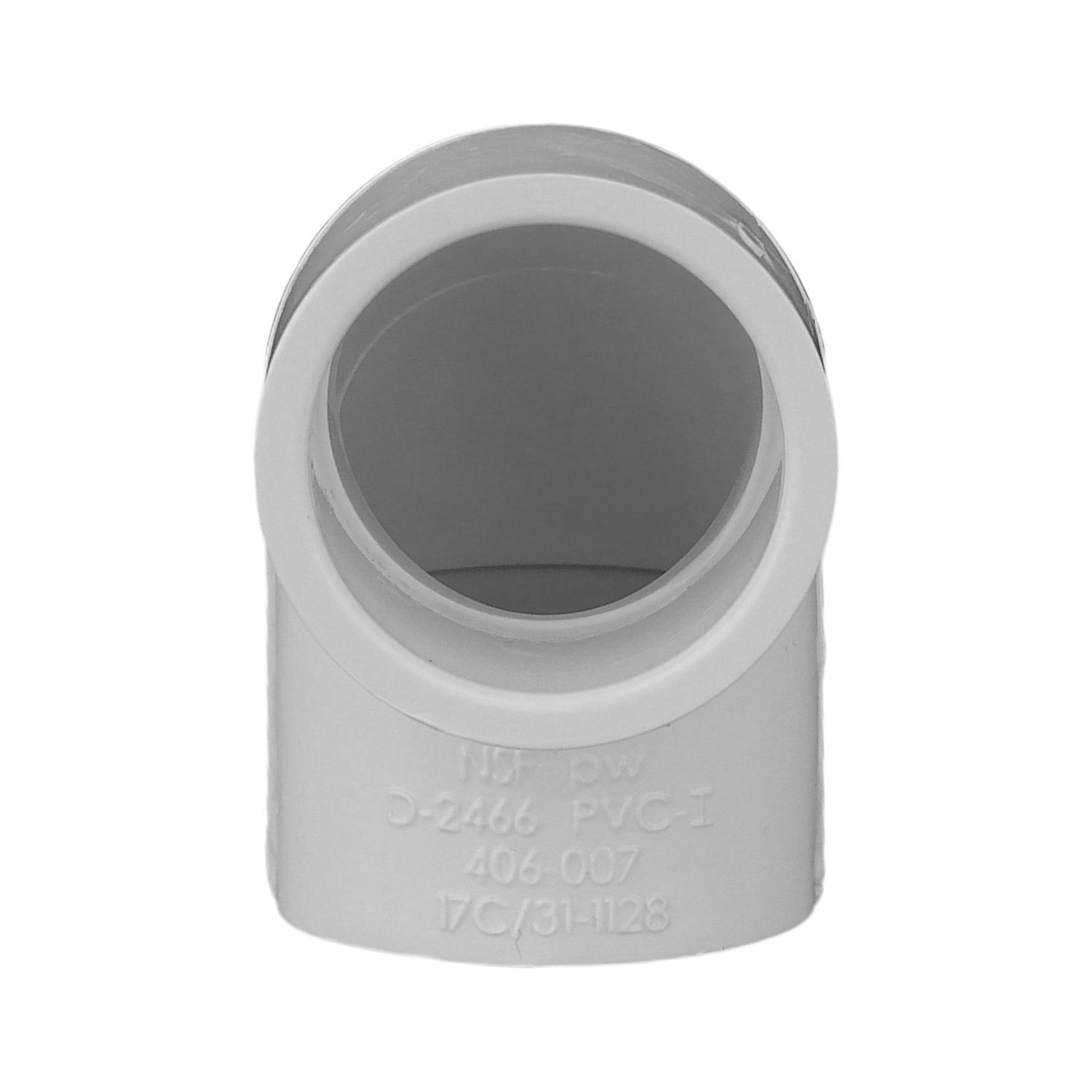 Charlotte Pipe Schedule 40 1/2 in. Slip X 1/2 in. D Slip PVC Elbow 1 pk