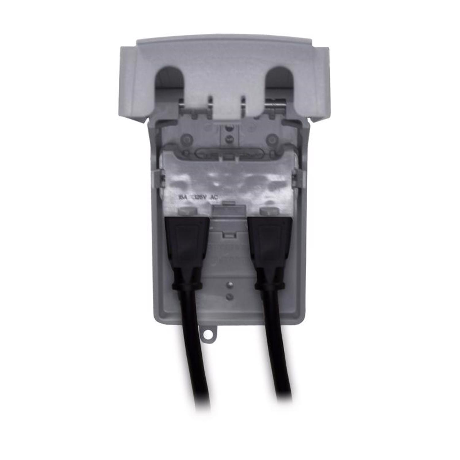 Sigma Engineered Solutions Slimline Rectangle Plastic 1 gang 5.51 in. H X 3.58 in. W In-Use Cover