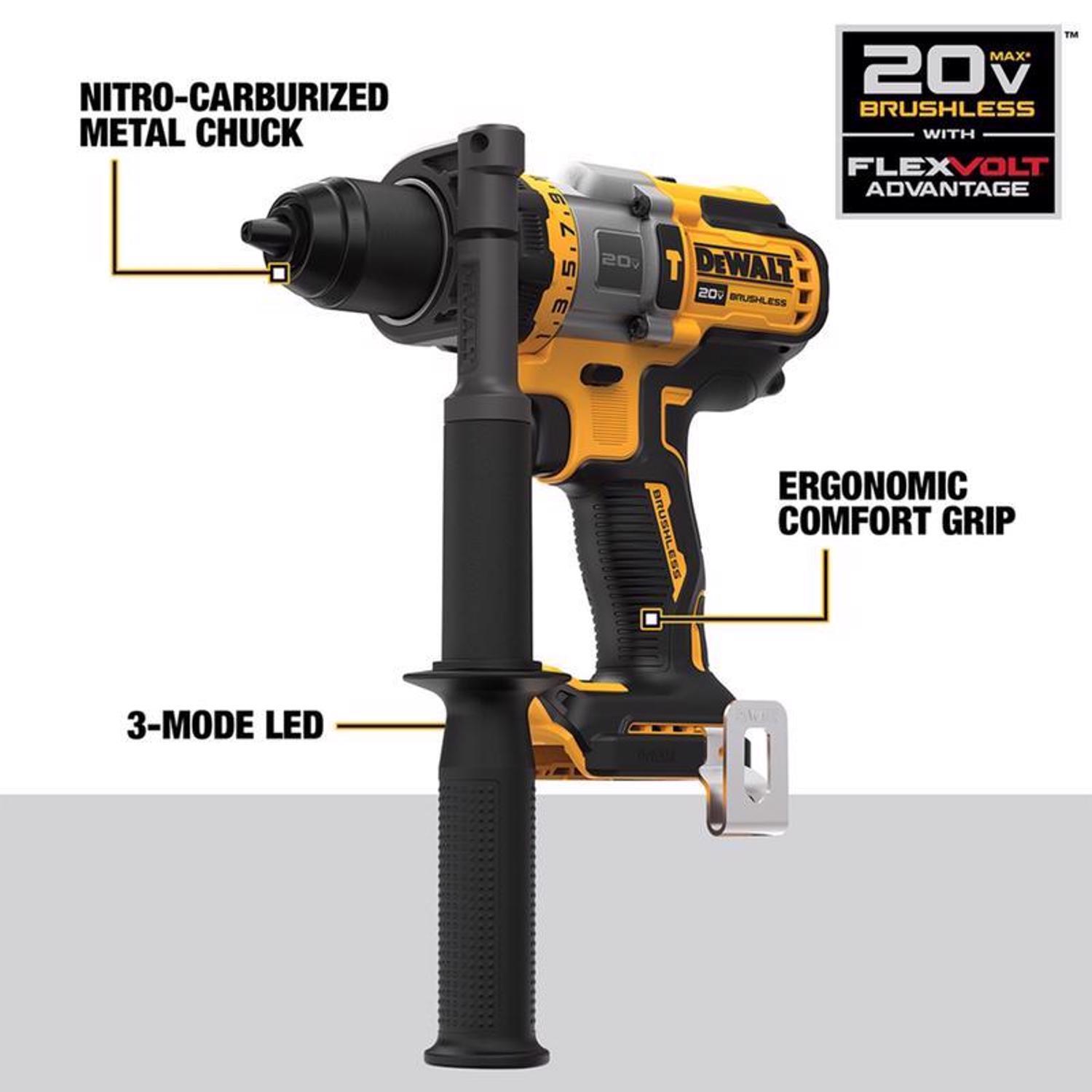 DeWalt 20V MAX 1/2 in. Brushless Cordless Hammer Drill Tool Only