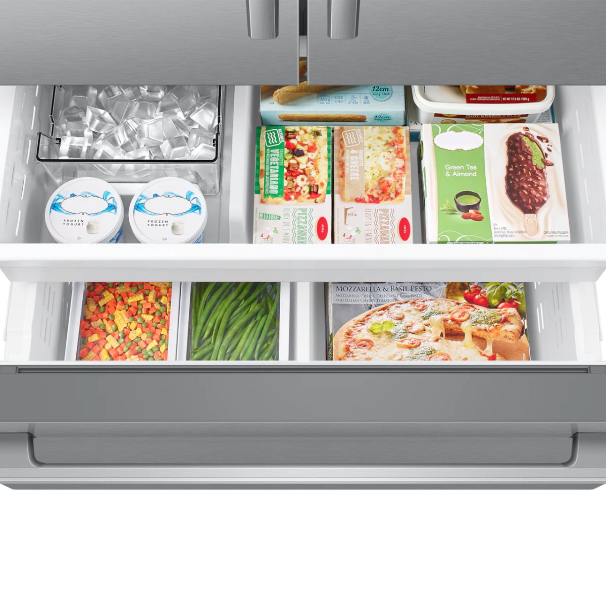 Samsung Bespoke AI 3-Door French Door Zero Clearance Fit Dual Auto Ice Maker 29 cu. ft.