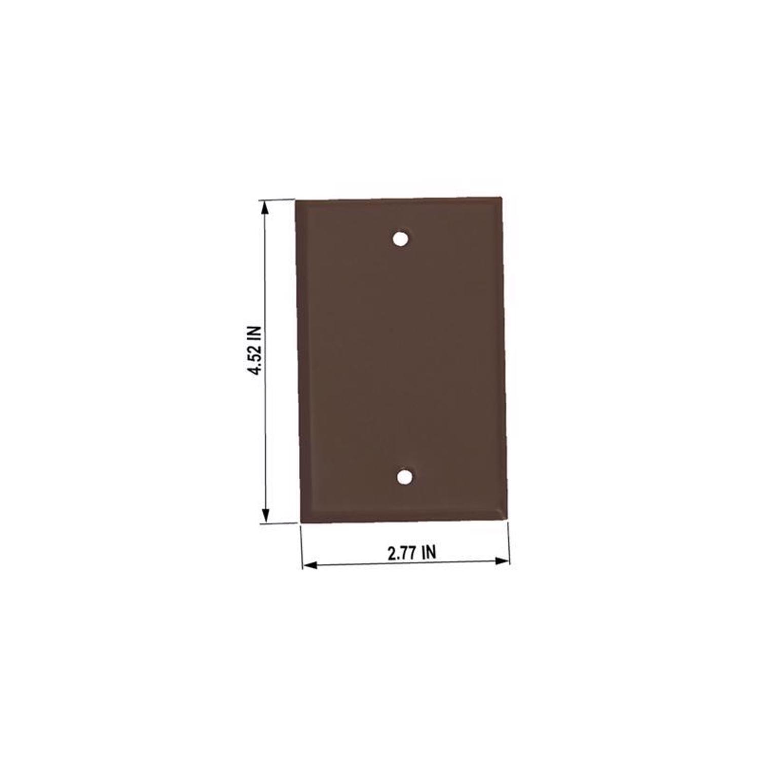 Sigma Engineered Solutions Rectangle Steel 1 gang 4.52 in. H X 2.77 in. W Flat Box Cover
